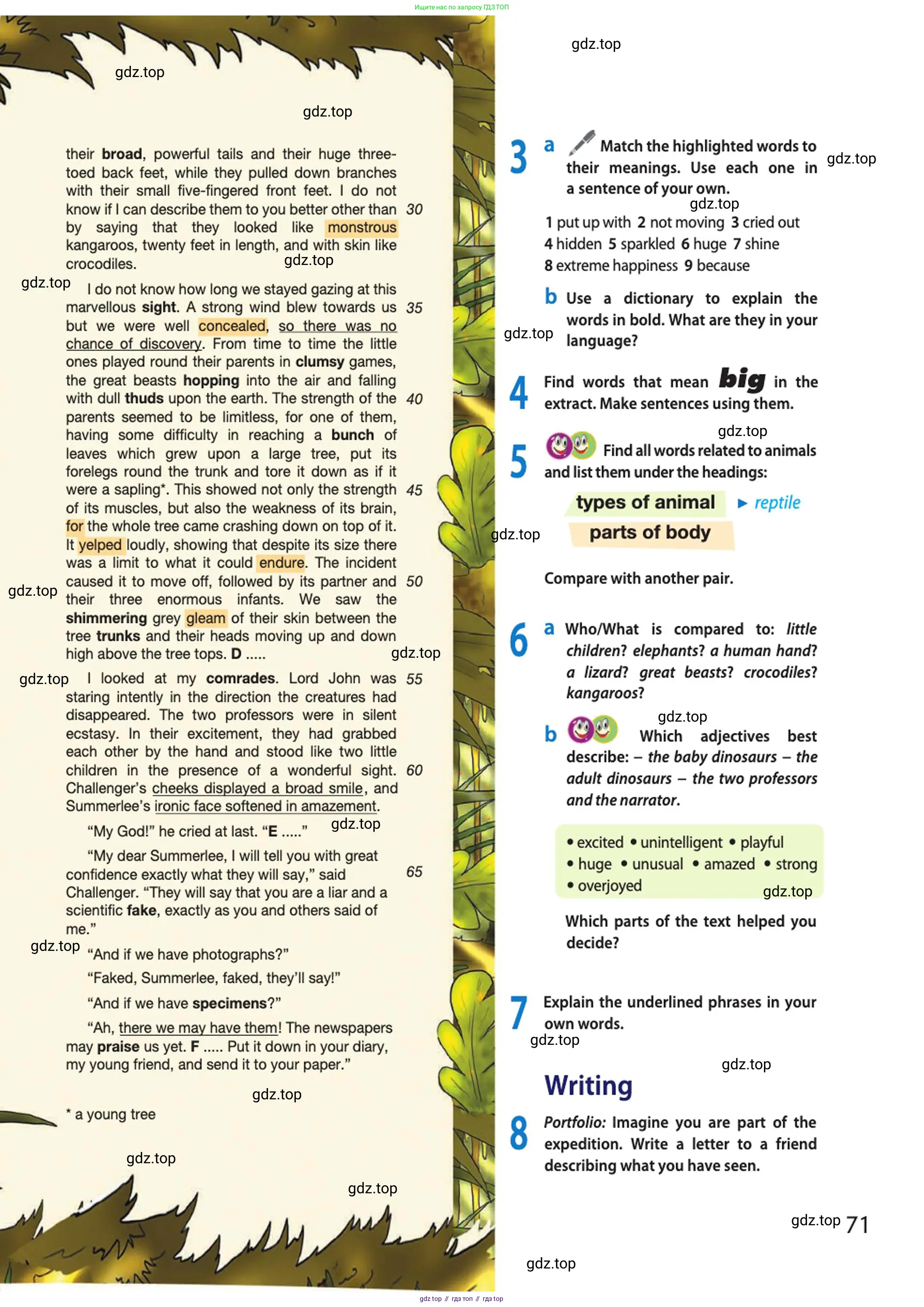 Английский язык (english), 10 класс Учебник (Student's book), авторы: Афанасьева Ольга Васильевна (Afanasyeva Olga), Дули Дженни (Dooley Jenny), Михеева Ирина Владимировна (Mikheeva Irina), Оби Боб (Obee Bob), Эванс Вирджиния (Evans Virginia), издательство Просвещение, Москва, 2019, красного цвета, страница 71