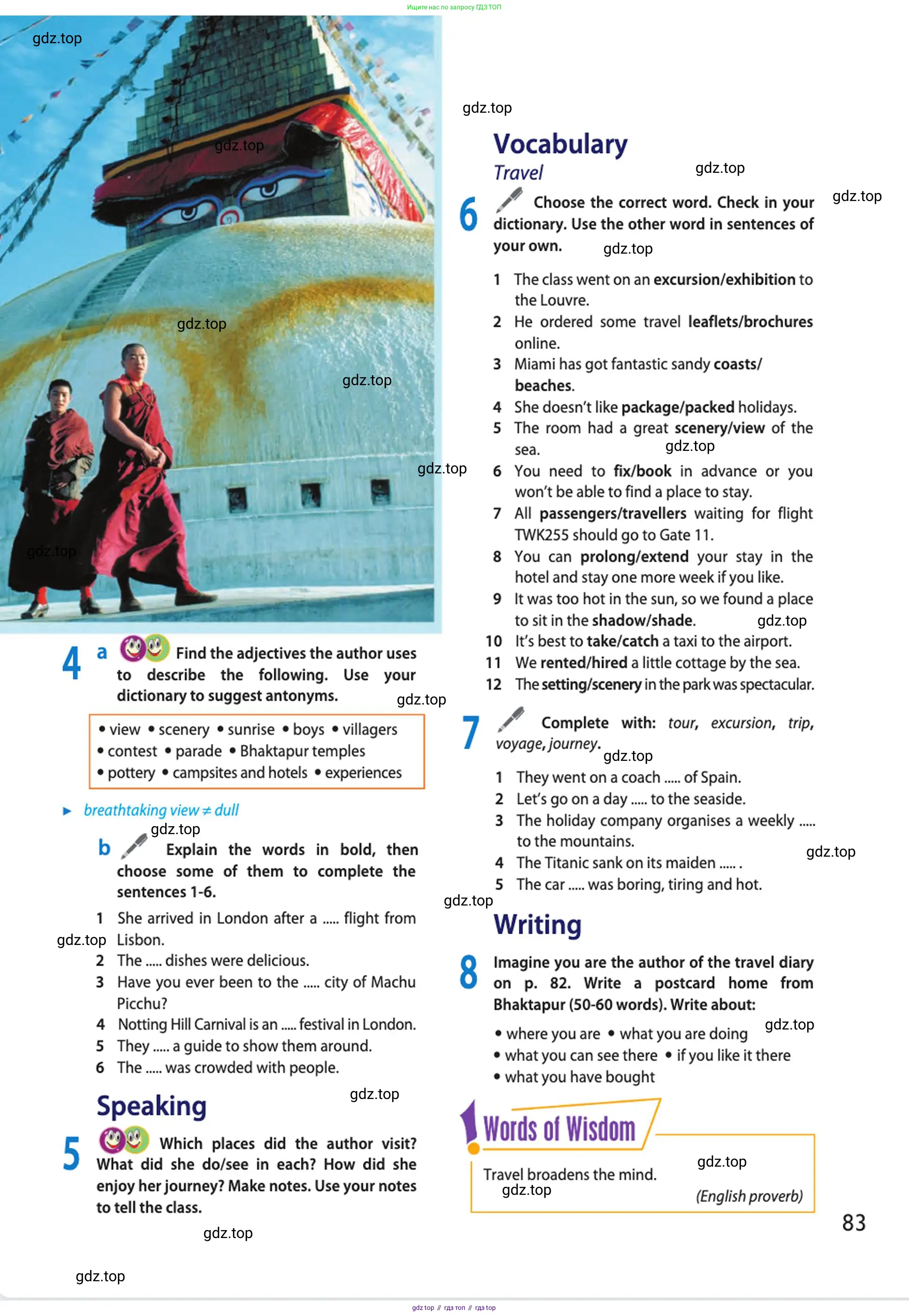 Английский язык (english), 10 класс Учебник (Student's book), авторы: Афанасьева Ольга Васильевна (Afanasyeva Olga), Дули Дженни (Dooley Jenny), Михеева Ирина Владимировна (Mikheeva Irina), Оби Боб (Obee Bob), Эванс Вирджиния (Evans Virginia), издательство Просвещение, Москва, 2019, красного цвета, страница 83
