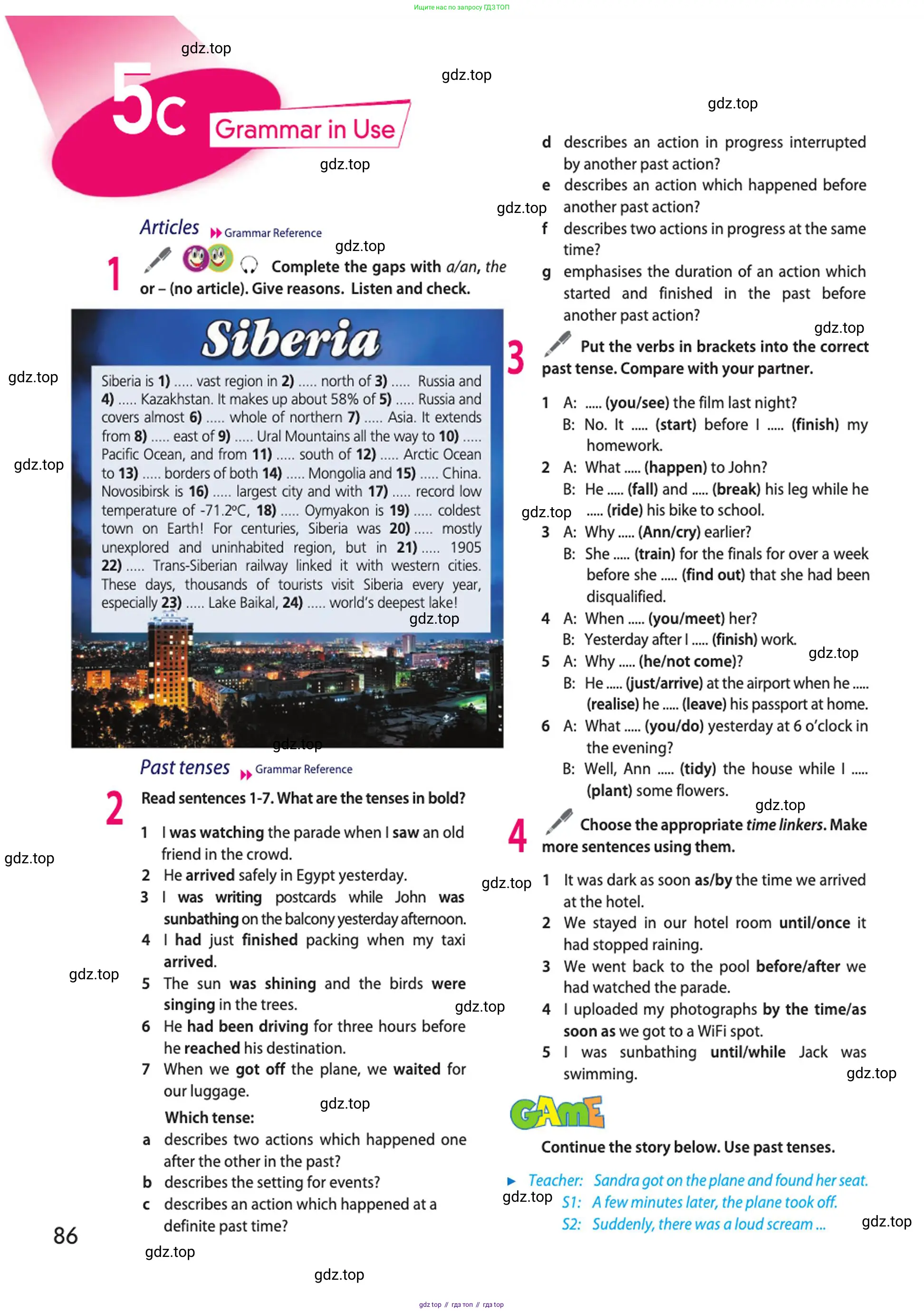 Английский язык (english), 10 класс Учебник (Student's book), авторы: Афанасьева Ольга Васильевна (Afanasyeva Olga), Дули Дженни (Dooley Jenny), Михеева Ирина Владимировна (Mikheeva Irina), Оби Боб (Obee Bob), Эванс Вирджиния (Evans Virginia), издательство Просвещение, Москва, 2019, красного цвета, страница 86