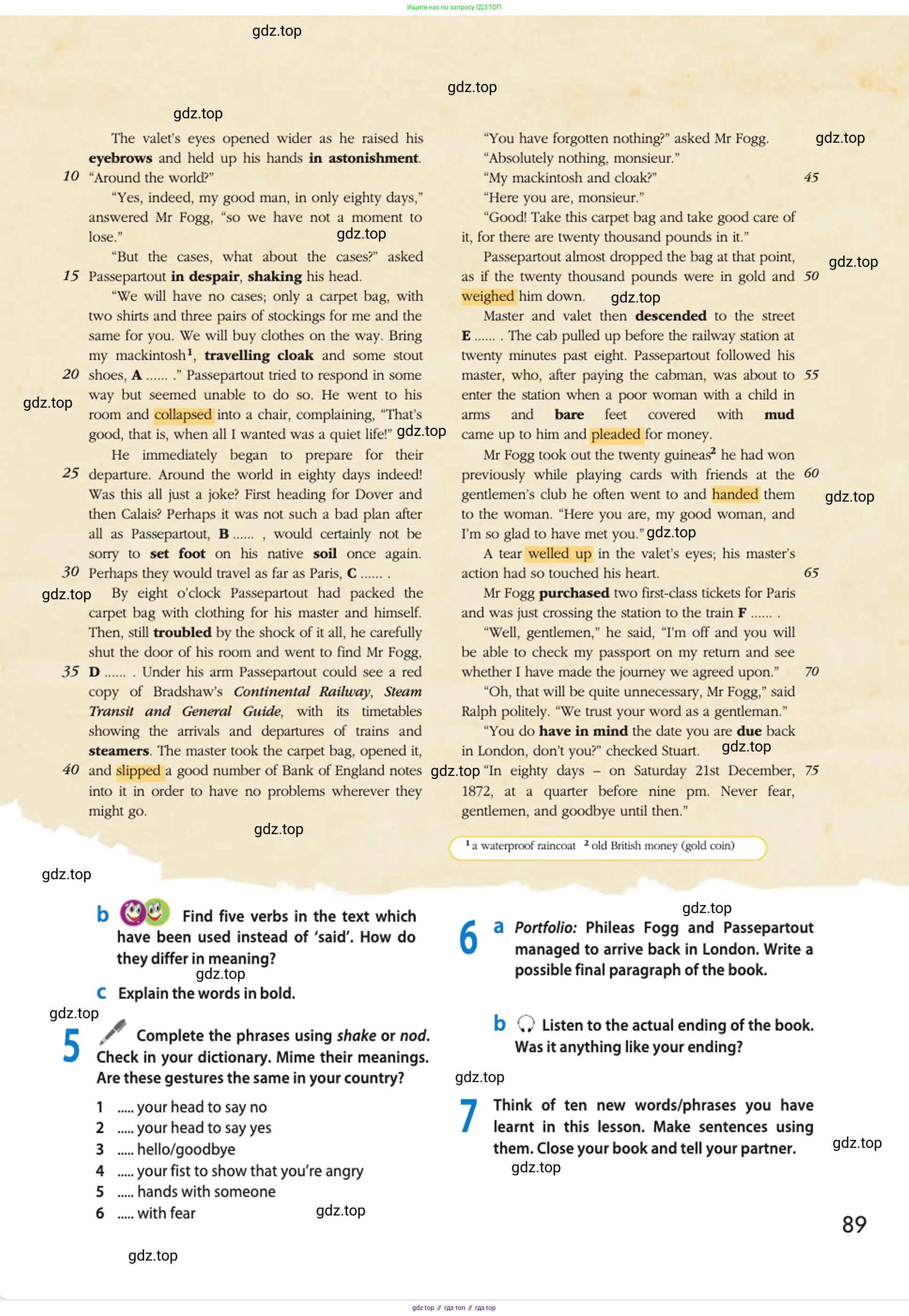 Английский язык (english), 10 класс Учебник (Student's book), авторы: Афанасьева Ольга Васильевна (Afanasyeva Olga), Дули Дженни (Dooley Jenny), Михеева Ирина Владимировна (Mikheeva Irina), Оби Боб (Obee Bob), Эванс Вирджиния (Evans Virginia), издательство Просвещение, Москва, 2019, красного цвета, страница 89