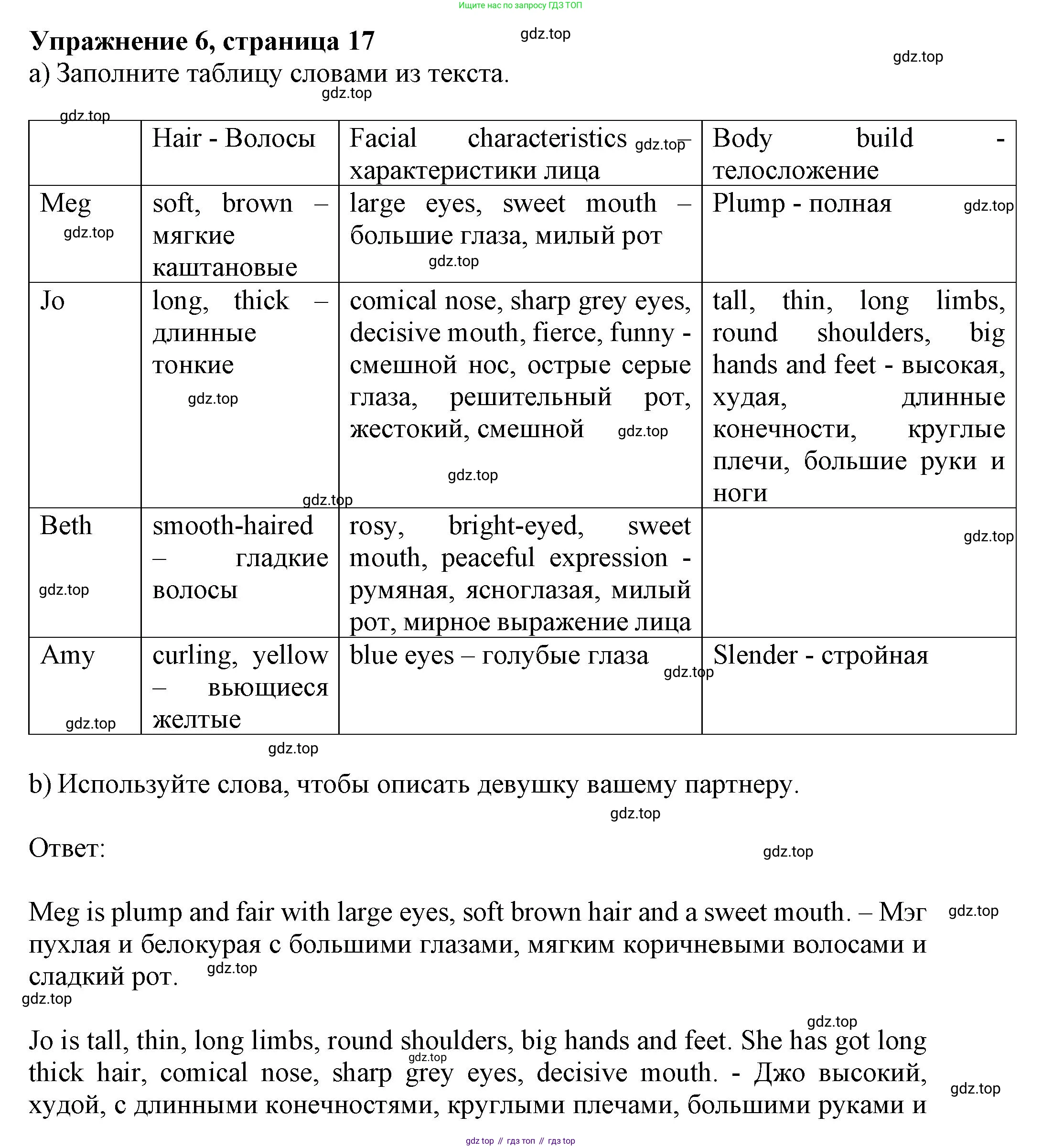 Английский язык (english), 10 класс Учебник (Student's book), авторы: Афанасьева Ольга Васильевна (Afanasyeva Olga), Дули Дженни (Dooley Jenny), Михеева Ирина Владимировна (Mikheeva Irina), Оби Боб (Obee Bob), Эванс Вирджиния (Evans Virginia), издательство Просвещение, Москва, 2019, красного цвета, страница 17, номер 6, Решение 1