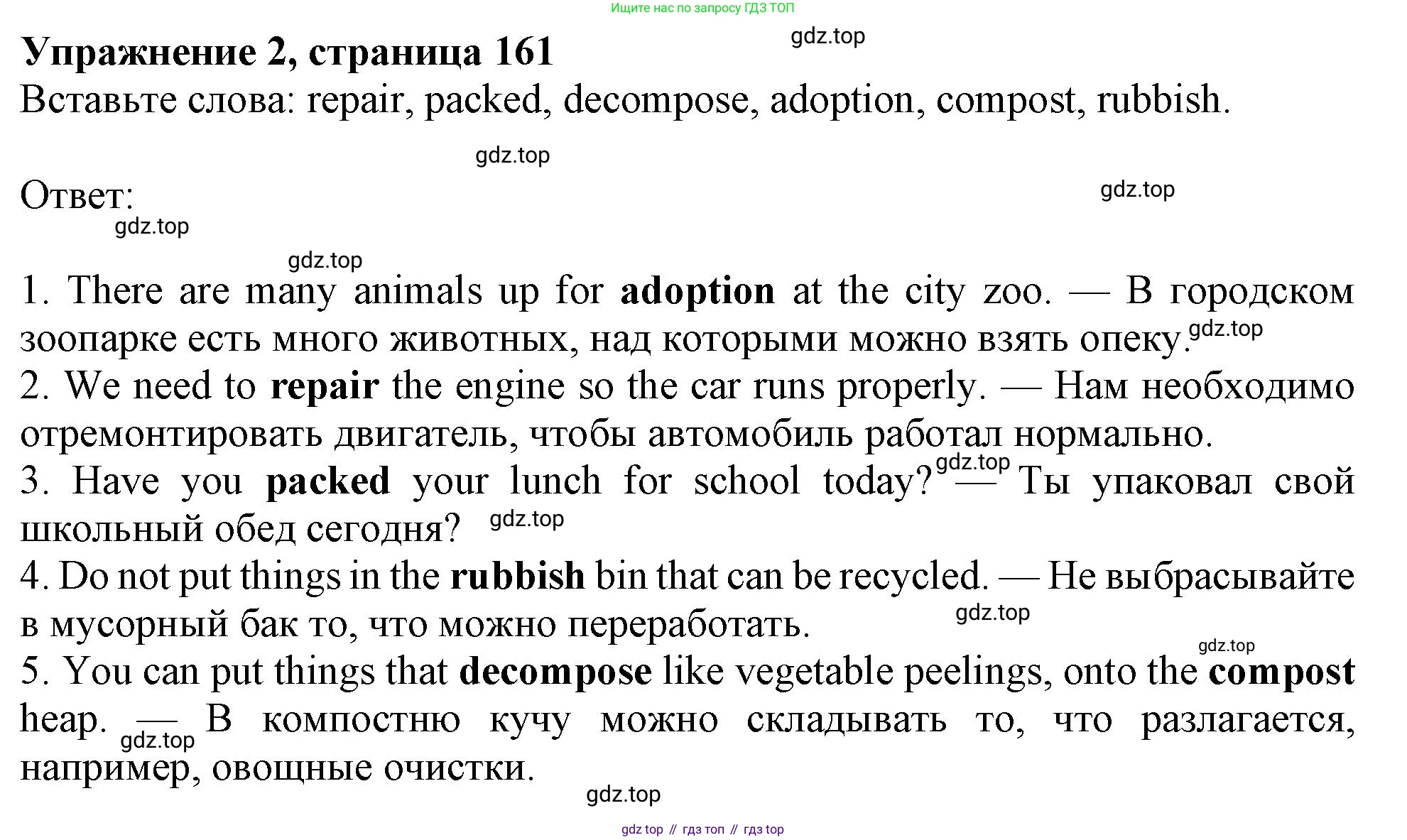 Английский язык (english), 10 класс Учебник (Student's book), авторы: Афанасьева Ольга Васильевна (Afanasyeva Olga), Дули Дженни (Dooley Jenny), Михеева Ирина Владимировна (Mikheeva Irina), Оби Боб (Obee Bob), Эванс Вирджиния (Evans Virginia), издательство Просвещение, Москва, 2019, красного цвета, страница 161, номер 2, Решение 1