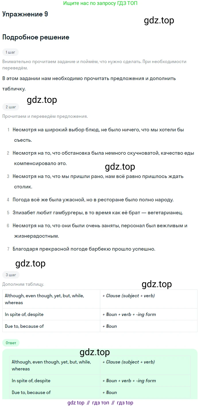 Английский язык (english), 10 класс Учебник (Student's book), авторы: Афанасьева Ольга Васильевна (Afanasyeva Olga), Дули Дженни (Dooley Jenny), Михеева Ирина Владимировна (Mikheeva Irina), Оби Боб (Obee Bob), Эванс Вирджиния (Evans Virginia), издательство Просвещение, Москва, 2019, красного цвета, страница 113, номер 9, Решение 2