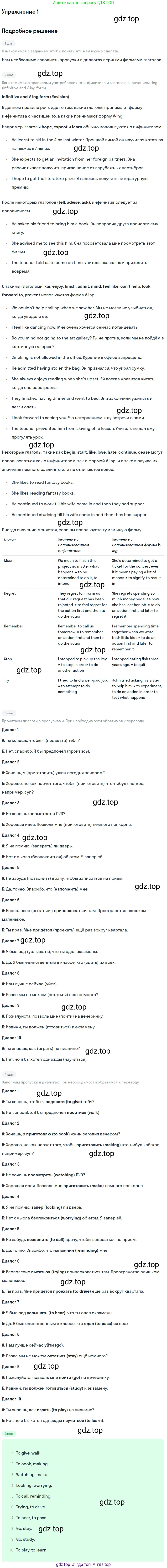 Английский язык (english), 10 класс Учебник (Student's book), авторы: Афанасьева Ольга Васильевна (Afanasyeva Olga), Дули Дженни (Dooley Jenny), Михеева Ирина Владимировна (Mikheeva Irina), Оби Боб (Obee Bob), Эванс Вирджиния (Evans Virginia), издательство Просвещение, Москва, 2019, красного цвета, страница 168, номер 1, Решение 2