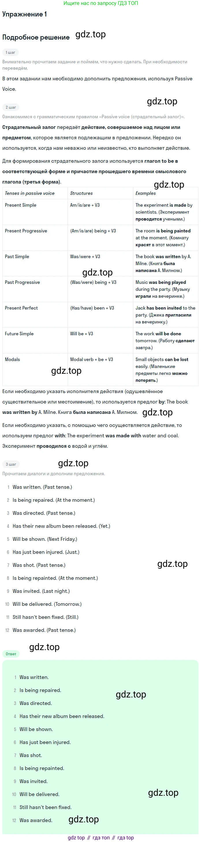 Английский язык (english), 10 класс Учебник (Student's book), авторы: Афанасьева Ольга Васильевна (Afanasyeva Olga), Дули Дженни (Dooley Jenny), Михеева Ирина Владимировна (Mikheeva Irina), Оби Боб (Obee Bob), Эванс Вирджиния (Evans Virginia), издательство Просвещение, Москва, 2019, красного цвета, страница 178, номер 1, Решение 2