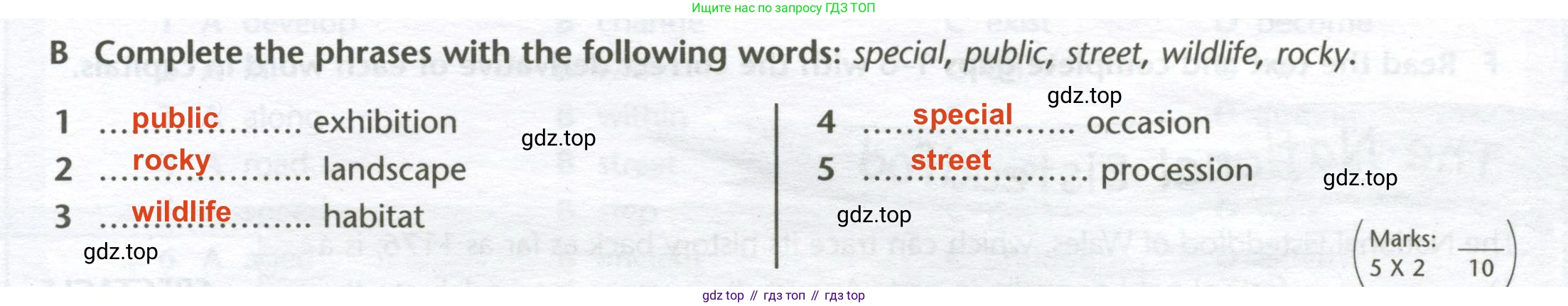 ГДЗ Английский язык (english), 10 класс контрольные задания (test booklet), авторы: Баранова Ксения Михайловна (Baranova Ksenia), Дули Дженни (Dooley Jenny), Копылова Виктория Викторовна (Kopylova Victoria), Мильруд Радислав Петрович (Millrood Radislav), Эванс Вирджиния (Evans Virginia), издательство Просвещение, Москва, 2019, серого цвета, страница 17, номер B, Решение 2
