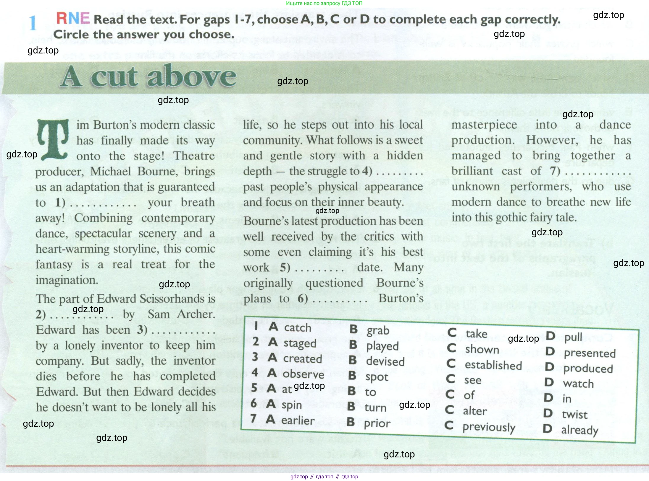Английский язык (english), 10 класс Рабочая тетрадь (workbook), авторы: Баранова Ксения Михайловна (Baranova Ksenia), Дули Дженни (Dooley Jenny), Копылова Виктория Викторовна (Kopylova Victoria), Мильруд Радислав Петрович (Millrood Radislav), Эванс Вирджиния (Evans Virginia), издательство Просвещение, Москва, 2019, белого цвета, страница 12, номер 1, Условие