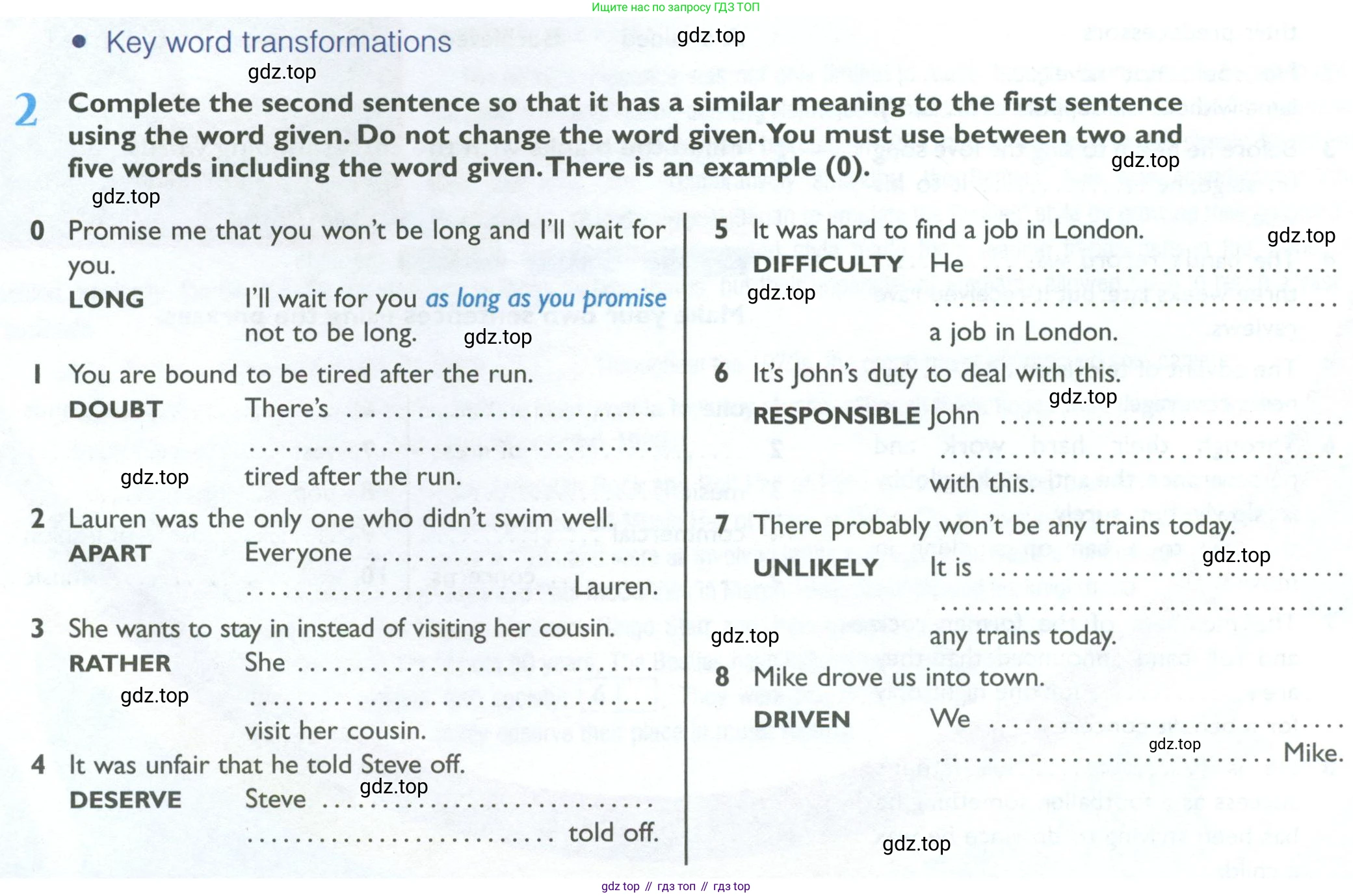 Английский язык (english), 10 класс Рабочая тетрадь (workbook), авторы: Баранова Ксения Михайловна (Baranova Ksenia), Дули Дженни (Dooley Jenny), Копылова Виктория Викторовна (Kopylova Victoria), Мильруд Радислав Петрович (Millrood Radislav), Эванс Вирджиния (Evans Virginia), издательство Просвещение, Москва, 2019, белого цвета, страница 12, номер 2, Условие