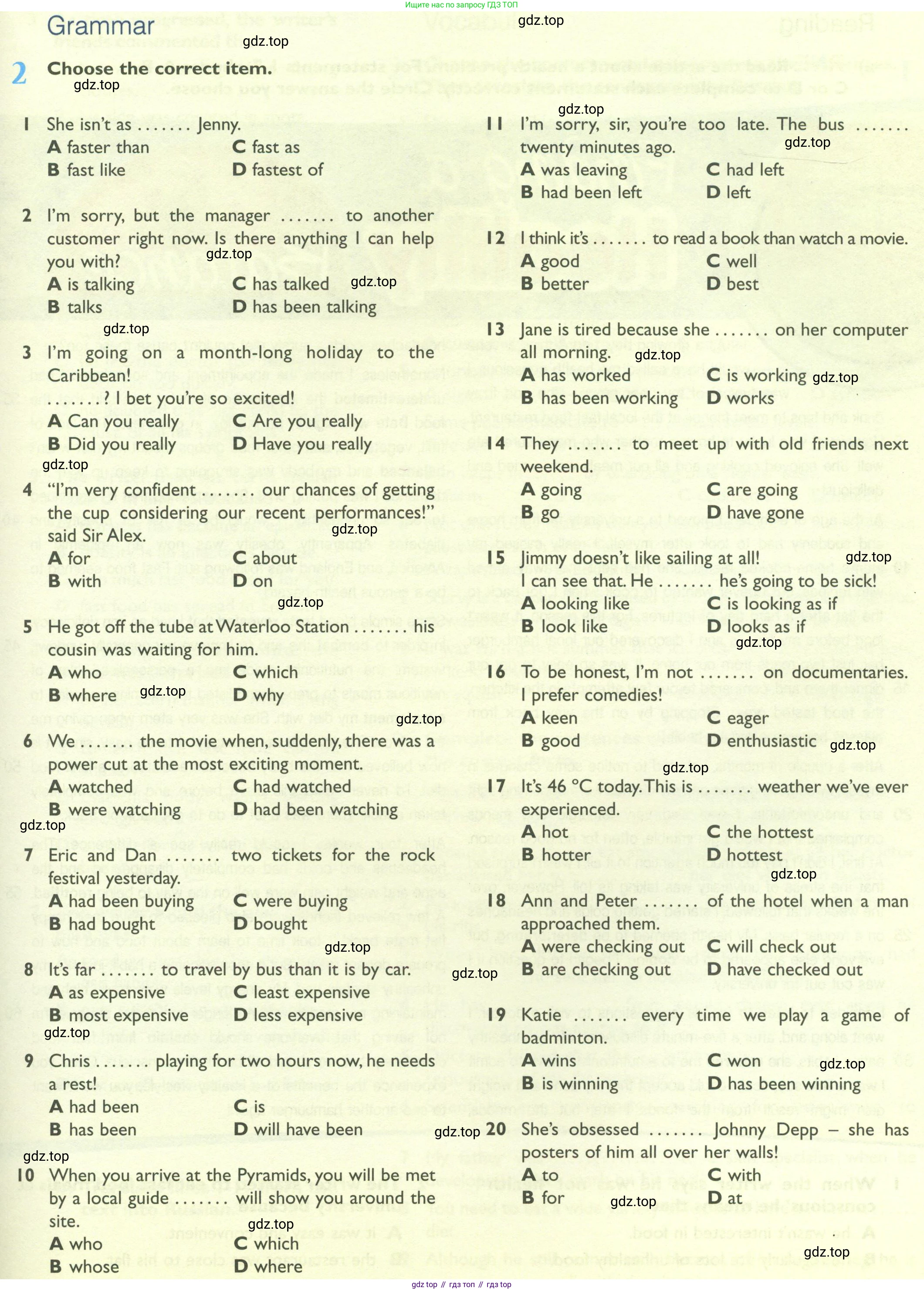 Английский язык (english), 10 класс Рабочая тетрадь (workbook), авторы: Баранова Ксения Михайловна (Baranova Ksenia), Дули Дженни (Dooley Jenny), Копылова Виктория Викторовна (Kopylova Victoria), Мильруд Радислав Петрович (Millrood Radislav), Эванс Вирджиния (Evans Virginia), издательство Просвещение, Москва, 2019, белого цвета, страница 17, номер 2, Условие