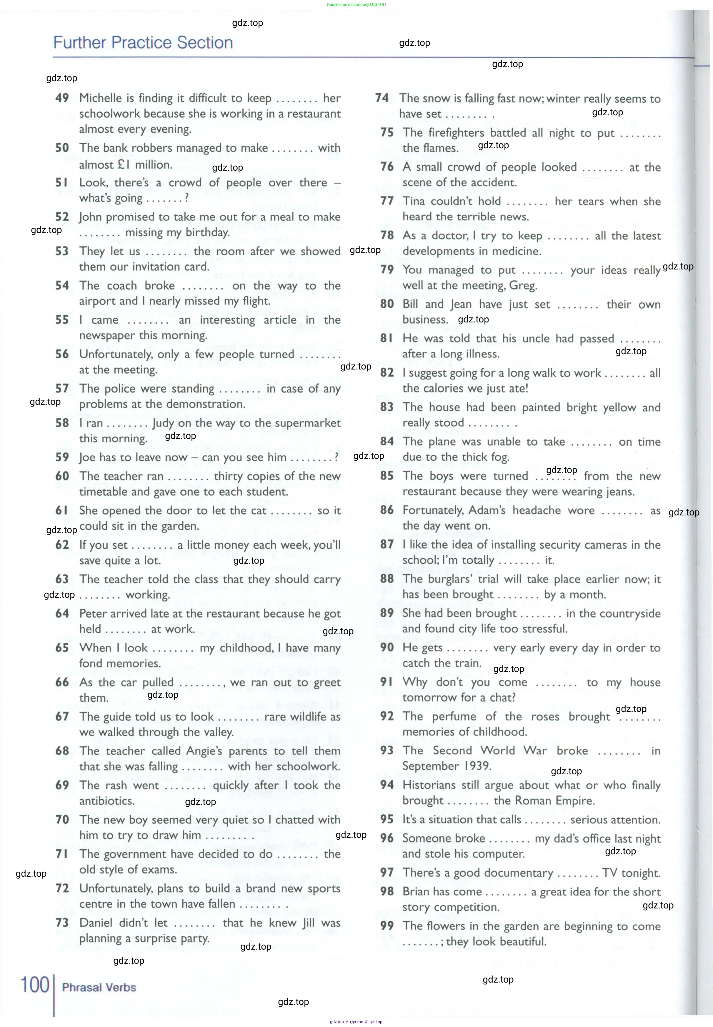 Английский язык (english), 10 класс Рабочая тетрадь (workbook), авторы: Баранова Ксения Михайловна (Baranova Ksenia), Дули Дженни (Dooley Jenny), Копылова Виктория Викторовна (Kopylova Victoria), Мильруд Радислав Петрович (Millrood Radislav), Эванс Вирджиния (Evans Virginia), издательство Просвещение, Москва, 2019, белого цвета, страница 100