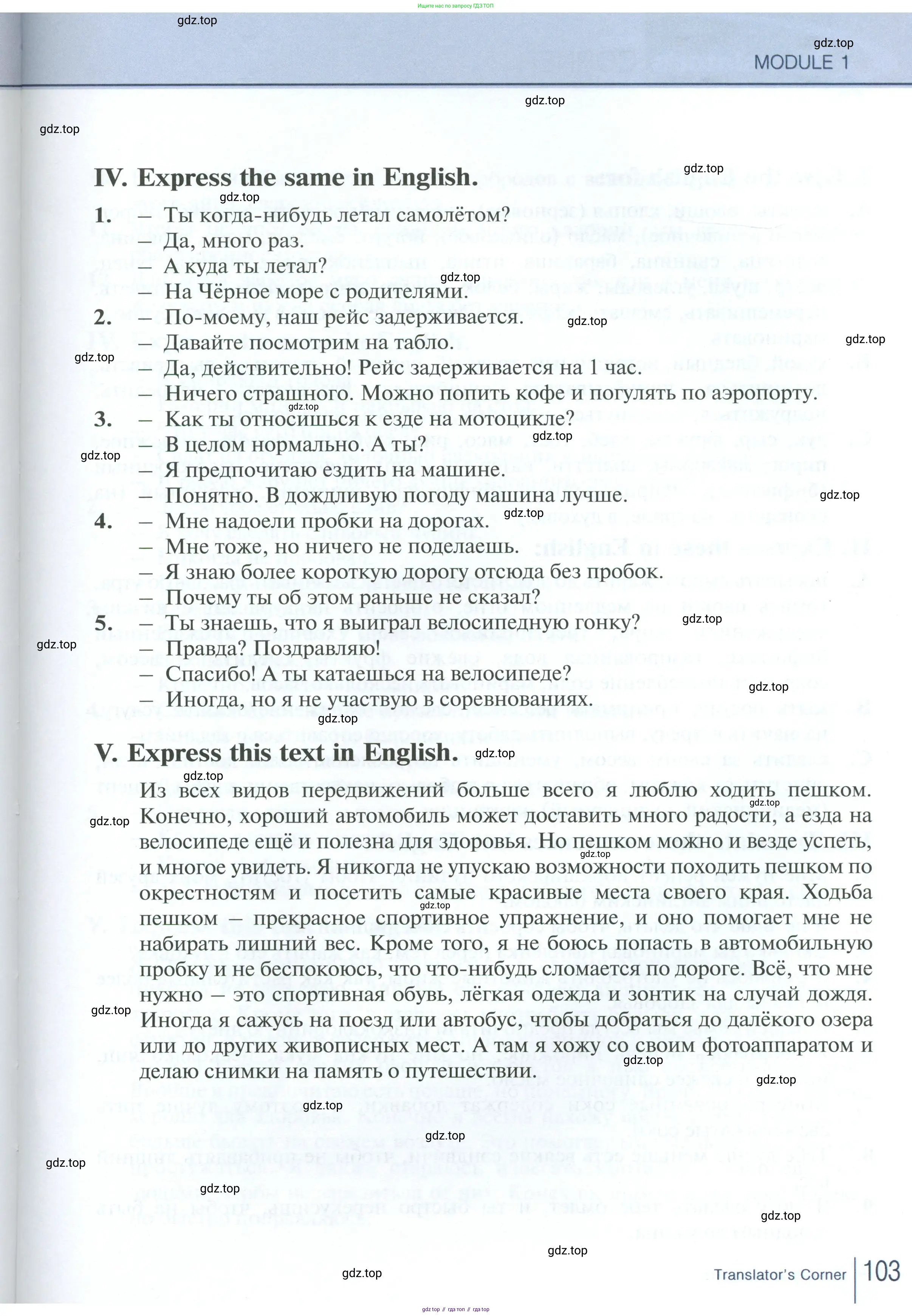 Английский язык (english), 10 класс Рабочая тетрадь (workbook), авторы: Баранова Ксения Михайловна (Baranova Ksenia), Дули Дженни (Dooley Jenny), Копылова Виктория Викторовна (Kopylova Victoria), Мильруд Радислав Петрович (Millrood Radislav), Эванс Вирджиния (Evans Virginia), издательство Просвещение, Москва, 2019, белого цвета, страница 103