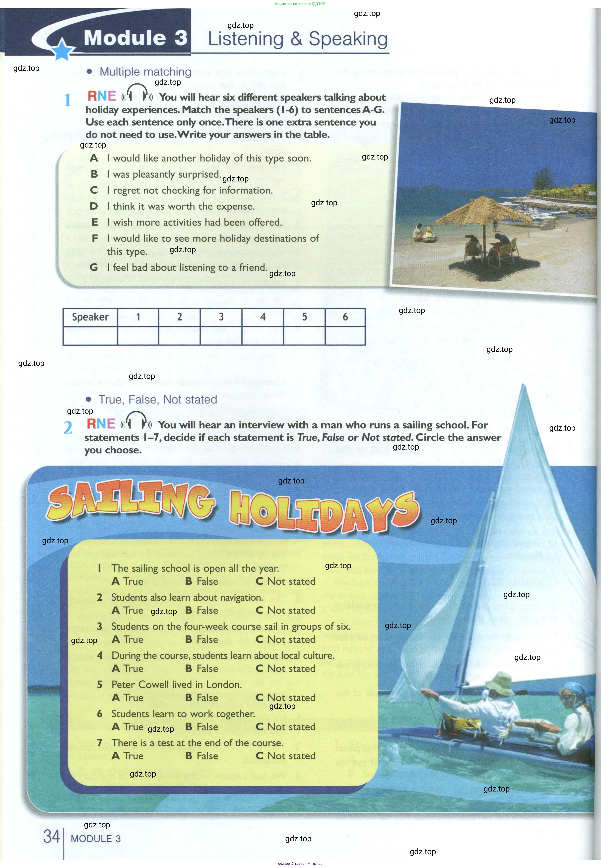 Английский язык (english), 10 класс Рабочая тетрадь (workbook), авторы: Баранова Ксения Михайловна (Baranova Ksenia), Дули Дженни (Dooley Jenny), Копылова Виктория Викторовна (Kopylova Victoria), Мильруд Радислав Петрович (Millrood Radislav), Эванс Вирджиния (Evans Virginia), издательство Просвещение, Москва, 2019, белого цвета, страница 34