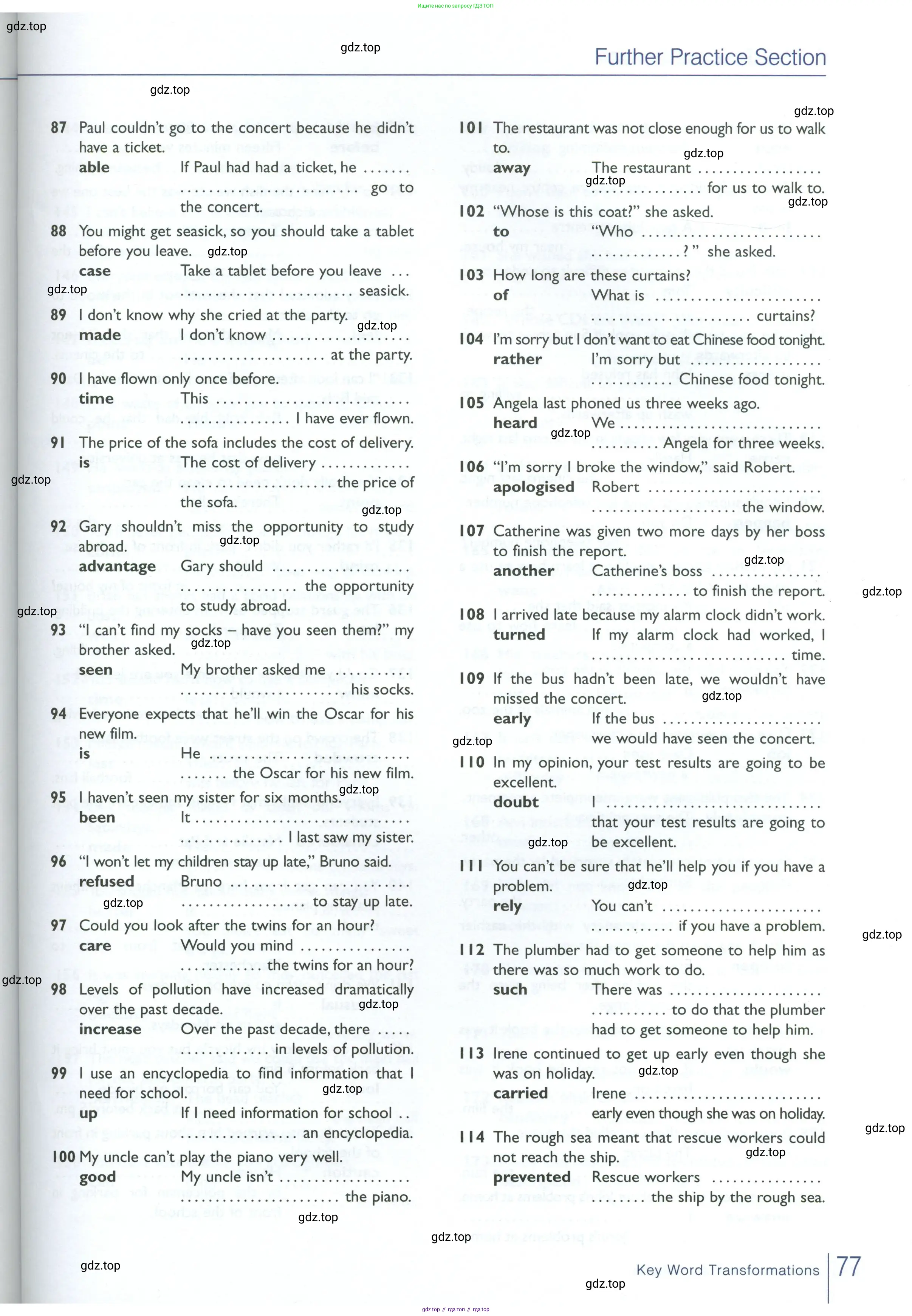 Английский язык (english), 10 класс Рабочая тетрадь (workbook), авторы: Баранова Ксения Михайловна (Baranova Ksenia), Дули Дженни (Dooley Jenny), Копылова Виктория Викторовна (Kopylova Victoria), Мильруд Радислав Петрович (Millrood Radislav), Эванс Вирджиния (Evans Virginia), издательство Просвещение, Москва, 2019, белого цвета, страница 77