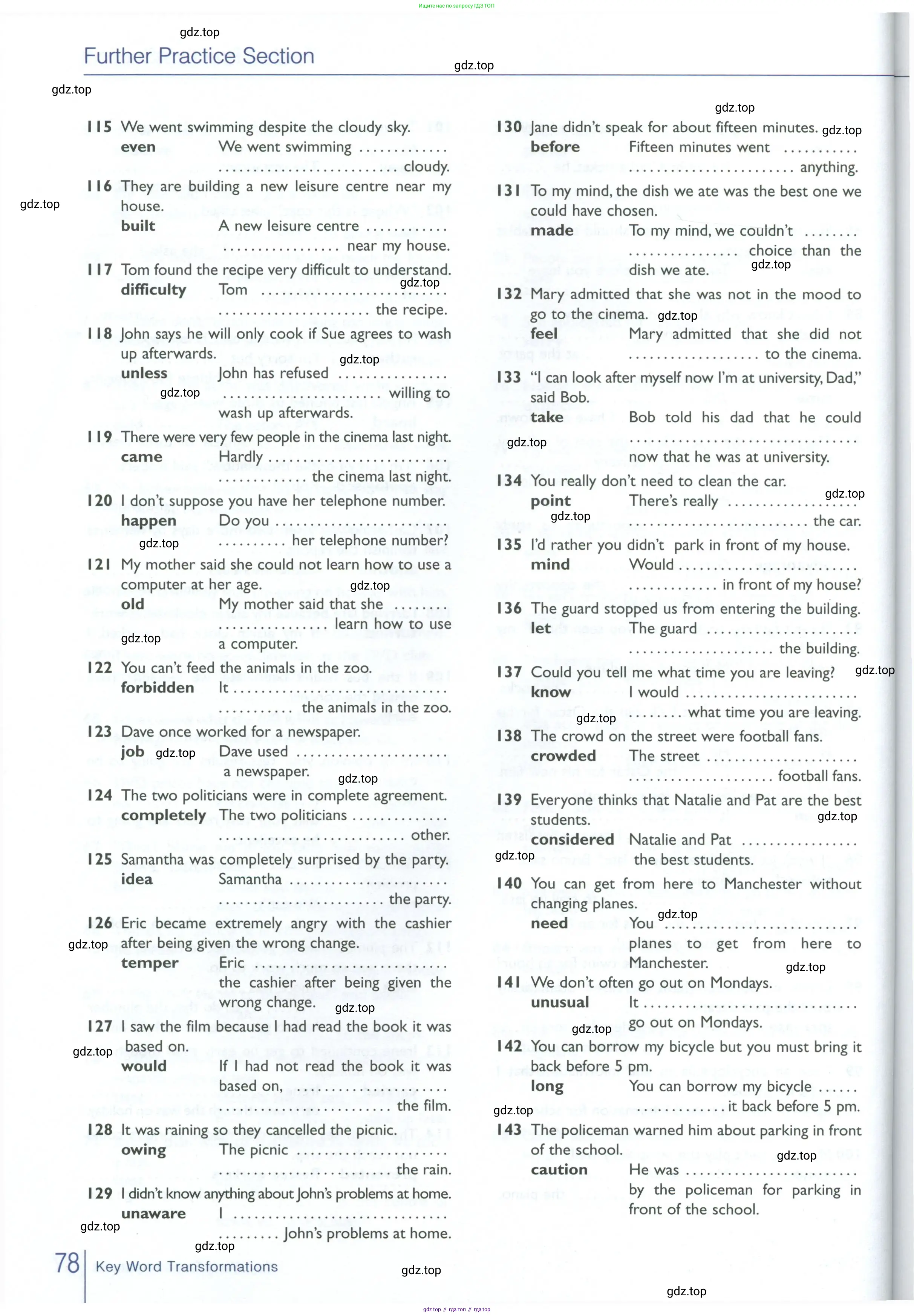 Английский язык (english), 10 класс Рабочая тетрадь (workbook), авторы: Баранова Ксения Михайловна (Baranova Ksenia), Дули Дженни (Dooley Jenny), Копылова Виктория Викторовна (Kopylova Victoria), Мильруд Радислав Петрович (Millrood Radislav), Эванс Вирджиния (Evans Virginia), издательство Просвещение, Москва, 2019, белого цвета, страница 78