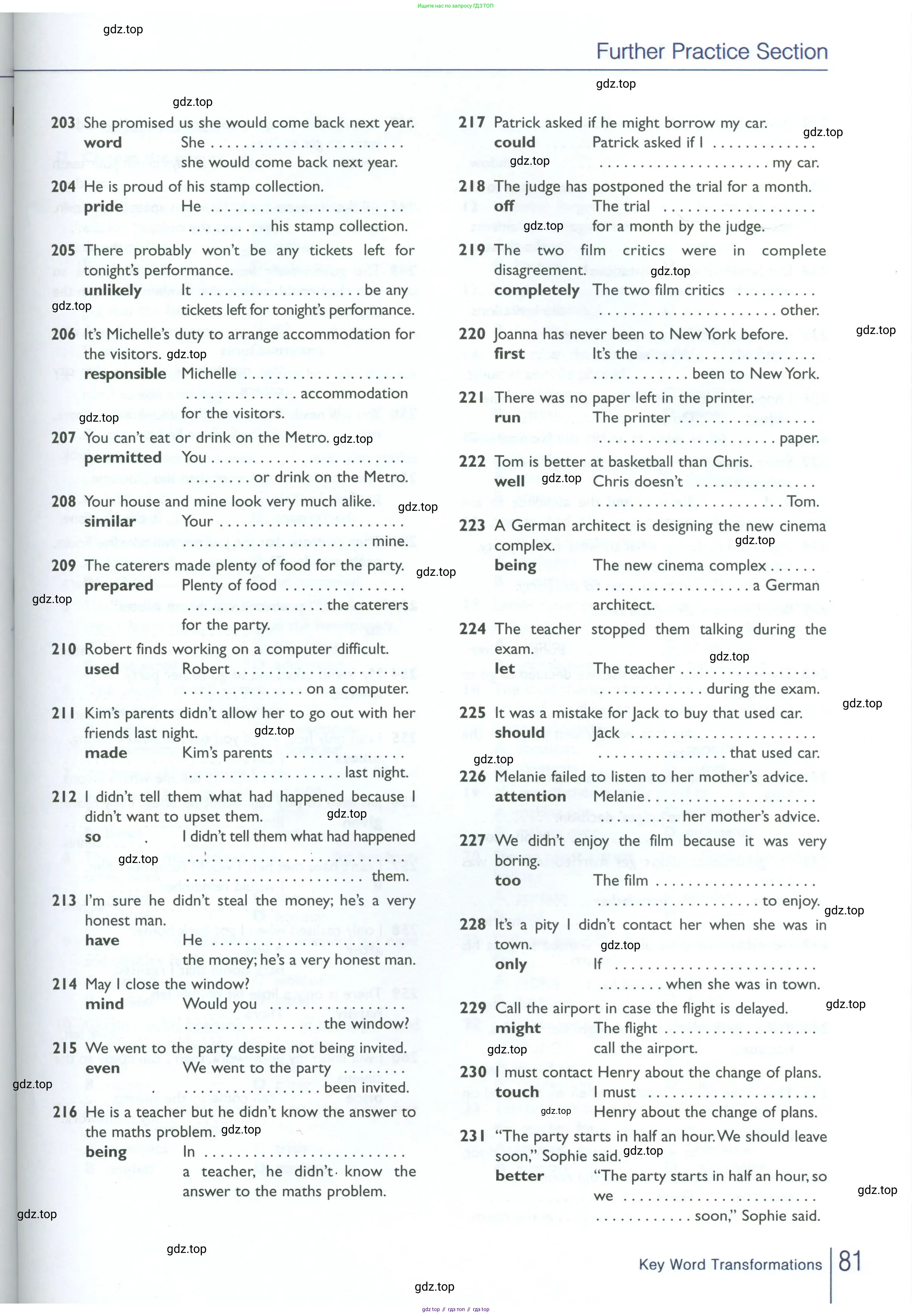 Английский язык (english), 10 класс Рабочая тетрадь (workbook), авторы: Баранова Ксения Михайловна (Baranova Ksenia), Дули Дженни (Dooley Jenny), Копылова Виктория Викторовна (Kopylova Victoria), Мильруд Радислав Петрович (Millrood Radislav), Эванс Вирджиния (Evans Virginia), издательство Просвещение, Москва, 2019, белого цвета, страница 81