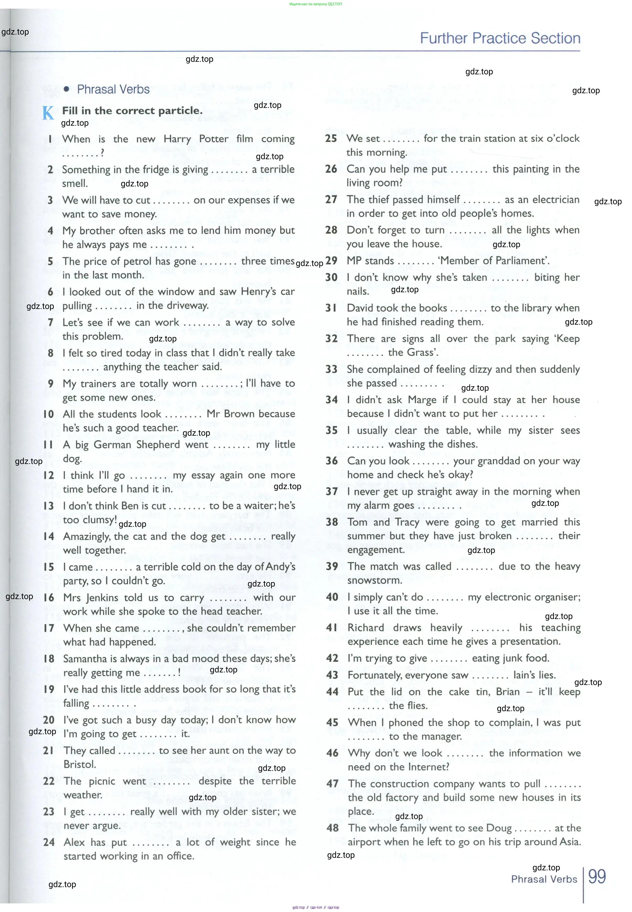 Английский язык (english), 10 класс Рабочая тетрадь (workbook), авторы: Баранова Ксения Михайловна (Baranova Ksenia), Дули Дженни (Dooley Jenny), Копылова Виктория Викторовна (Kopylova Victoria), Мильруд Радислав Петрович (Millrood Radislav), Эванс Вирджиния (Evans Virginia), издательство Просвещение, Москва, 2019, белого цвета, страница 99