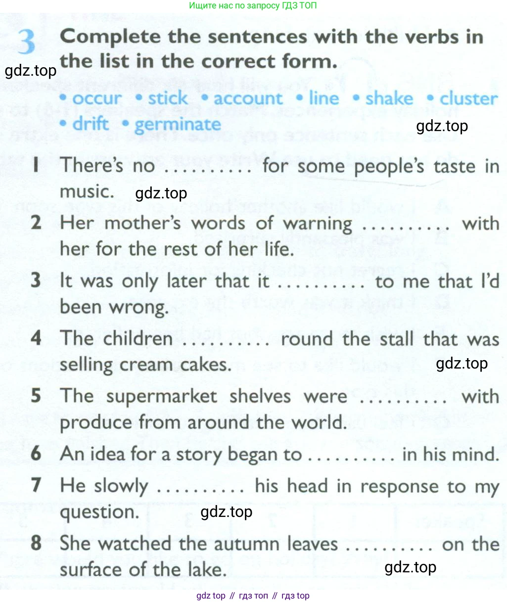 Английский язык (english), 10 класс Рабочая тетрадь (workbook), авторы: Баранова Ксения Михайловна (Baranova Ksenia), Дули Дженни (Dooley Jenny), Копылова Виктория Викторовна (Kopylova Victoria), Мильруд Радислав Петрович (Millrood Radislav), Эванс Вирджиния (Evans Virginia), издательство Просвещение, Москва, 2019, белого цвета, страница 33, номер 3, Условие