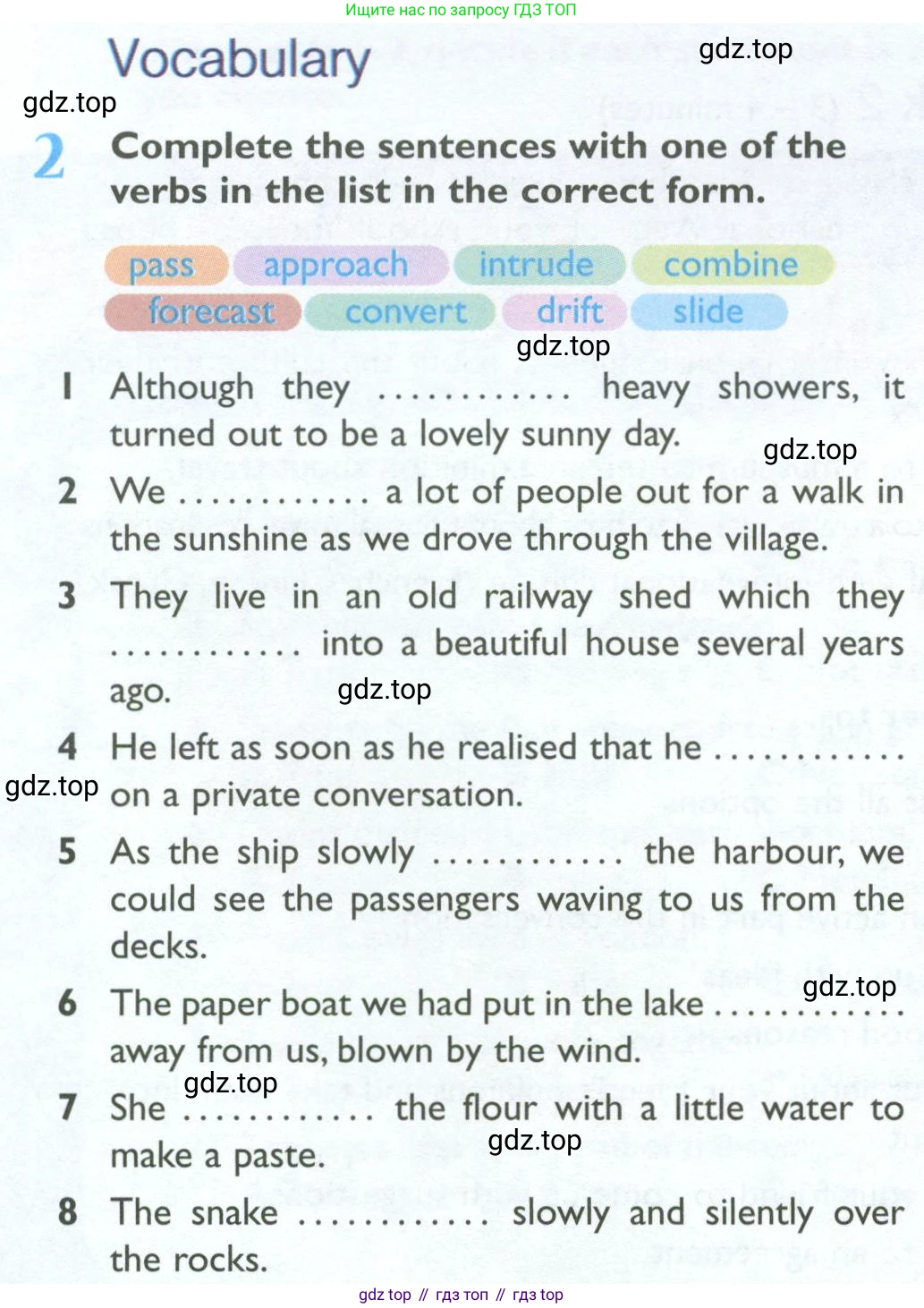 Английский язык (english), 10 класс Рабочая тетрадь (workbook), авторы: Баранова Ксения Михайловна (Baranova Ksenia), Дули Дженни (Dooley Jenny), Копылова Виктория Викторовна (Kopylova Victoria), Мильруд Радислав Петрович (Millrood Radislav), Эванс Вирджиния (Evans Virginia), издательство Просвещение, Москва, 2019, белого цвета, страница 36, номер 2, Условие