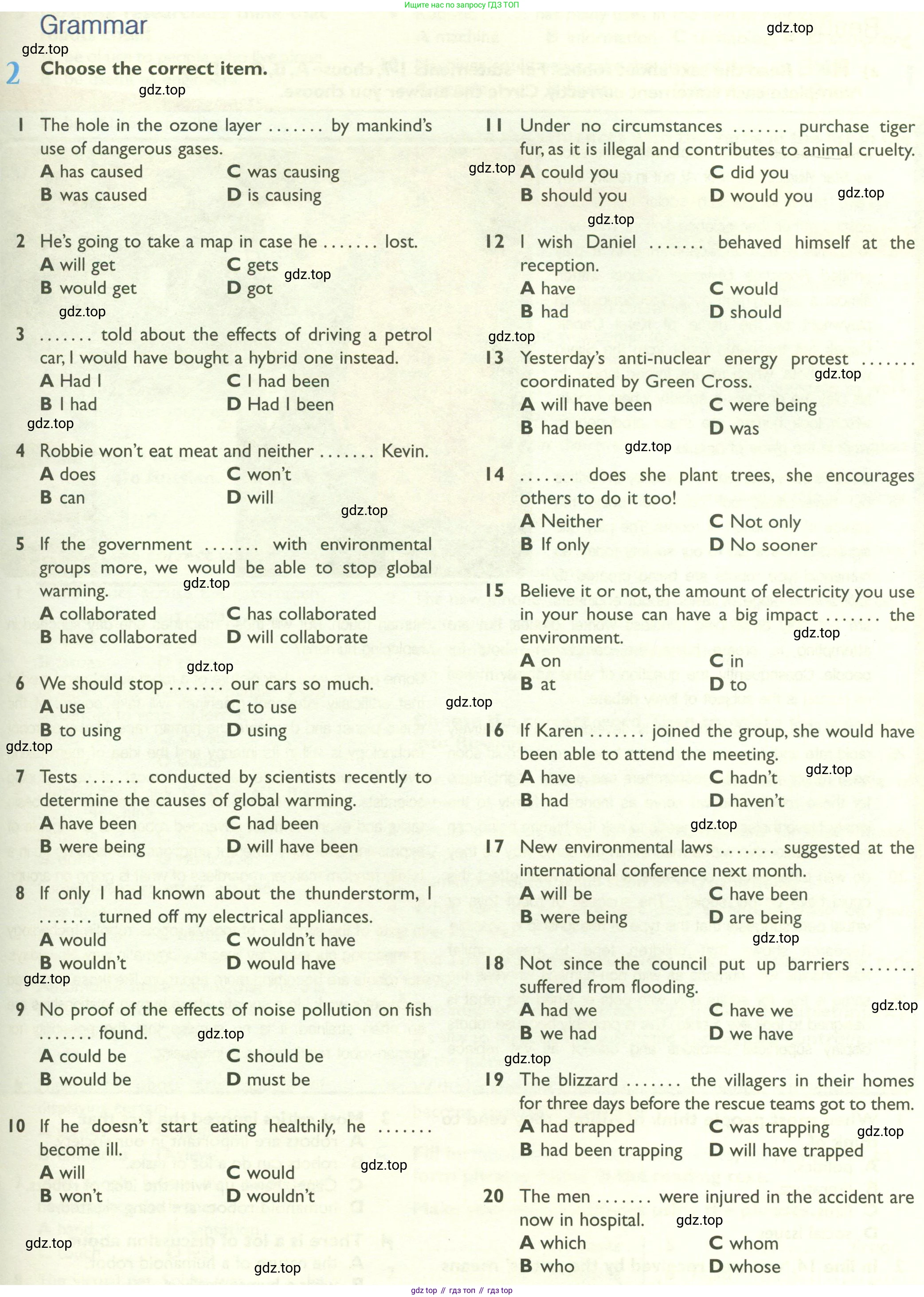 Английский язык (english), 10 класс Рабочая тетрадь (workbook), авторы: Баранова Ксения Михайловна (Baranova Ksenia), Дули Дженни (Dooley Jenny), Копылова Виктория Викторовна (Kopylova Victoria), Мильруд Радислав Петрович (Millrood Radislav), Эванс Вирджиния (Evans Virginia), издательство Просвещение, Москва, 2019, белого цвета, страница 59, номер 2, Условие