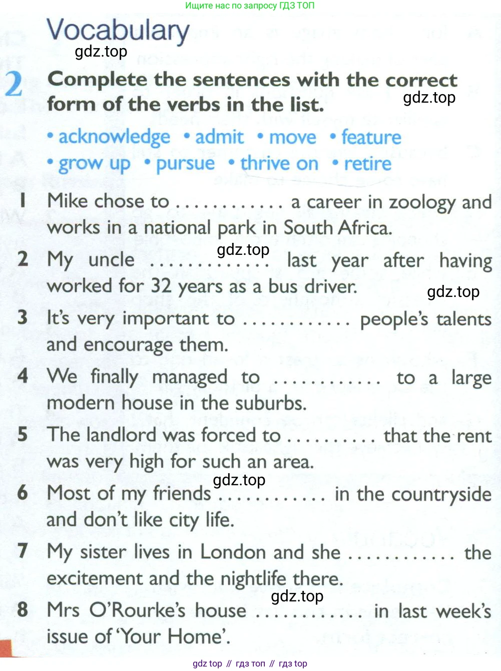 Английский язык (english), 10 класс Рабочая тетрадь (workbook), авторы: Баранова Ксения Михайловна (Baranova Ksenia), Дули Дженни (Dooley Jenny), Копылова Виктория Викторовна (Kopylova Victoria), Мильруд Радислав Петрович (Millrood Radislav), Эванс Вирджиния (Evans Virginia), издательство Просвещение, Москва, 2019, белого цвета, страница 66, номер 2, Условие