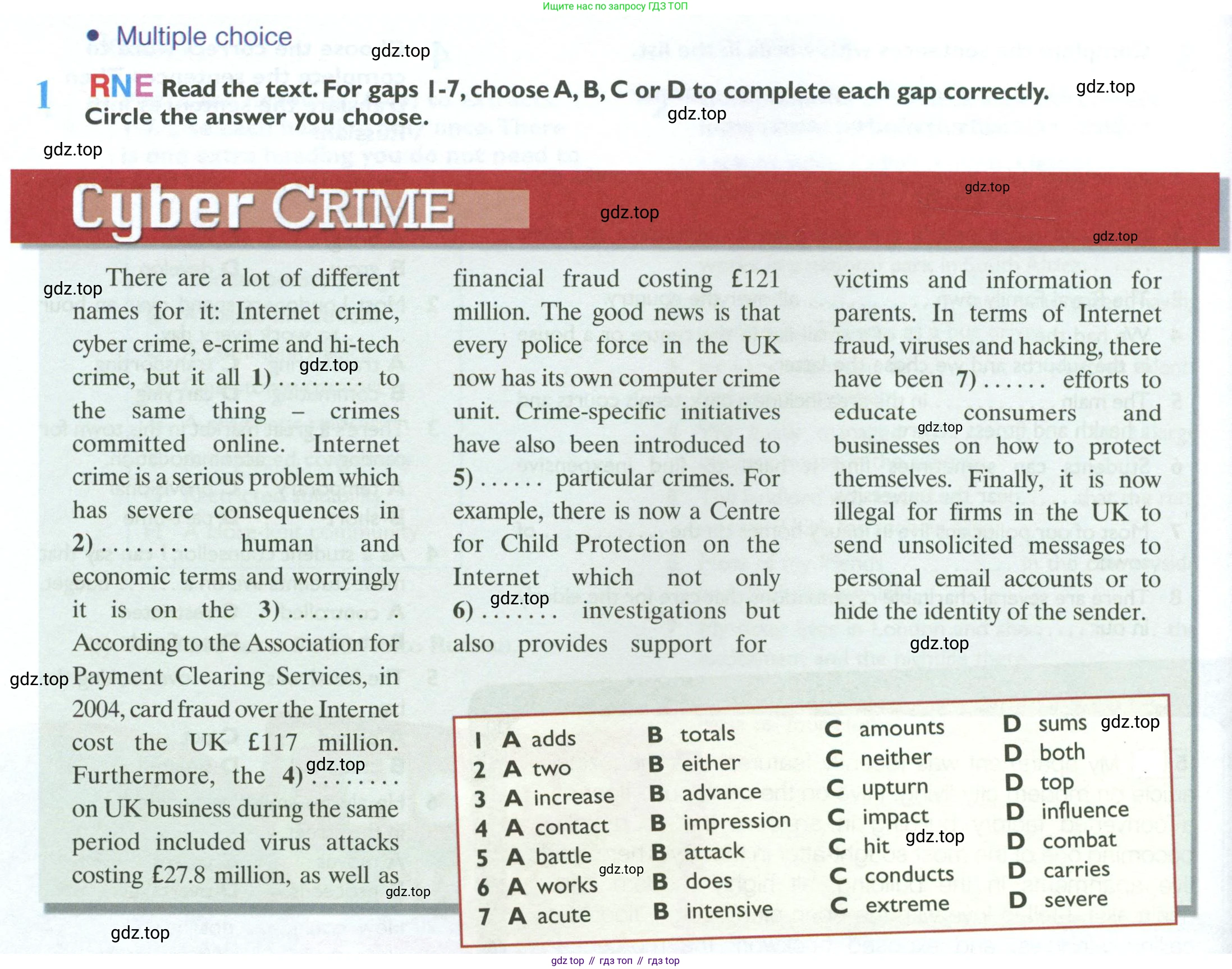 Английский язык (english), 10 класс Рабочая тетрадь (workbook), авторы: Баранова Ксения Михайловна (Baranova Ksenia), Дули Дженни (Dooley Jenny), Копылова Виктория Викторовна (Kopylova Victoria), Мильруд Радислав Петрович (Millrood Radislav), Эванс Вирджиния (Evans Virginia), издательство Просвещение, Москва, 2019, белого цвета, страница 68, номер 1, Условие