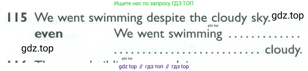 ГДЗ Английский язык (english), 10 класс Рабочая тетрадь (workbook), авторы: Баранова Ксения Михайловна (Baranova Ksenia), Дули Дженни (Dooley Jenny), Копылова Виктория Викторовна (Kopylova Victoria), Мильруд Радислав Петрович (Millrood Radislav), Эванс Вирджиния (Evans Virginia), издательство Просвещение, Москва, 2019, белого цвета, страница 78, номер 115, Условие