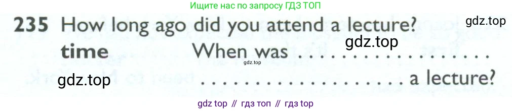 ГДЗ Английский язык (english), 10 класс Рабочая тетрадь (workbook), авторы: Баранова Ксения Михайловна (Baranova Ksenia), Дули Дженни (Dooley Jenny), Копылова Виктория Викторовна (Kopylova Victoria), Мильруд Радислав Петрович (Millrood Radislav), Эванс Вирджиния (Evans Virginia), издательство Просвещение, Москва, 2019, белого цвета, страница 82, номер 235, Условие