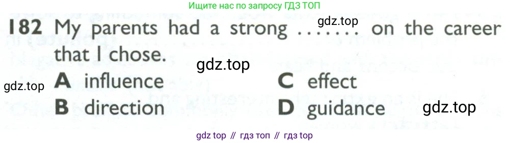 ГДЗ Английский язык (english), 10 класс Рабочая тетрадь (workbook), авторы: Баранова Ксения Михайловна (Baranova Ksenia), Дули Дженни (Dooley Jenny), Копылова Виктория Викторовна (Kopylova Victoria), Мильруд Радислав Петрович (Millrood Radislav), Эванс Вирджиния (Evans Virginia), издательство Просвещение, Москва, 2019, белого цвета, страница 89, номер 182, Условие