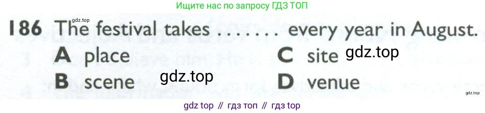 ГДЗ Английский язык (english), 10 класс Рабочая тетрадь (workbook), авторы: Баранова Ксения Михайловна (Baranova Ksenia), Дули Дженни (Dooley Jenny), Копылова Виктория Викторовна (Kopylova Victoria), Мильруд Радислав Петрович (Millrood Radislav), Эванс Вирджиния (Evans Virginia), издательство Просвещение, Москва, 2019, белого цвета, страница 89, номер 186, Условие
