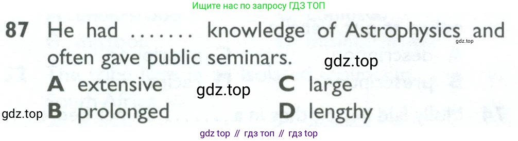 ГДЗ Английский язык (english), 10 класс Рабочая тетрадь (workbook), авторы: Баранова Ксения Михайловна (Baranova Ksenia), Дули Дженни (Dooley Jenny), Копылова Виктория Викторовна (Kopylova Victoria), Мильруд Радислав Петрович (Millrood Radislav), Эванс Вирджиния (Evans Virginia), издательство Просвещение, Москва, 2019, белого цвета, страница 86, номер 87, Условие