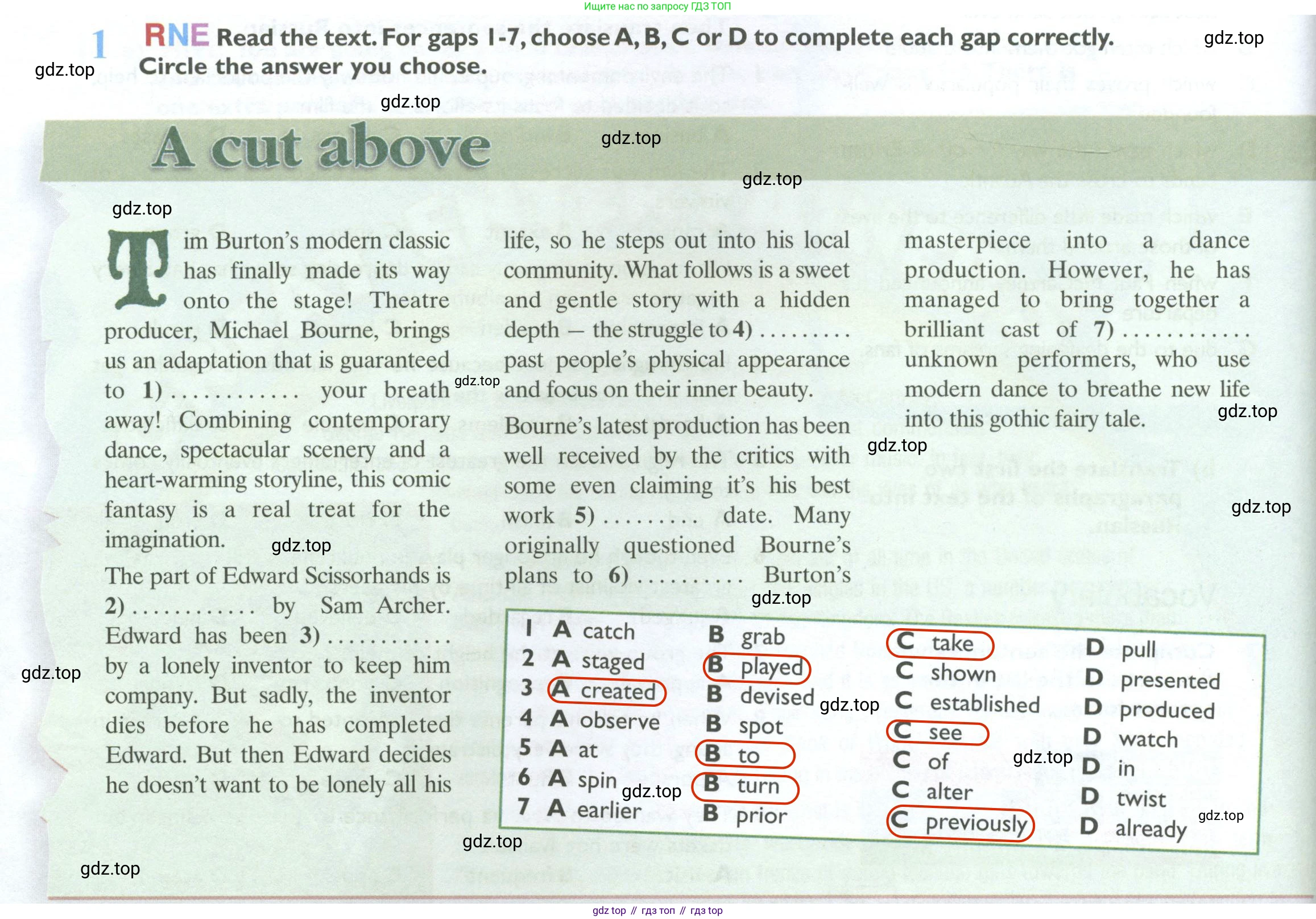 Английский язык (english), 10 класс Рабочая тетрадь (workbook), авторы: Баранова Ксения Михайловна (Baranova Ksenia), Дули Дженни (Dooley Jenny), Копылова Виктория Викторовна (Kopylova Victoria), Мильруд Радислав Петрович (Millrood Radislav), Эванс Вирджиния (Evans Virginia), издательство Просвещение, Москва, 2019, белого цвета, страница 12, номер 1, Решение 2