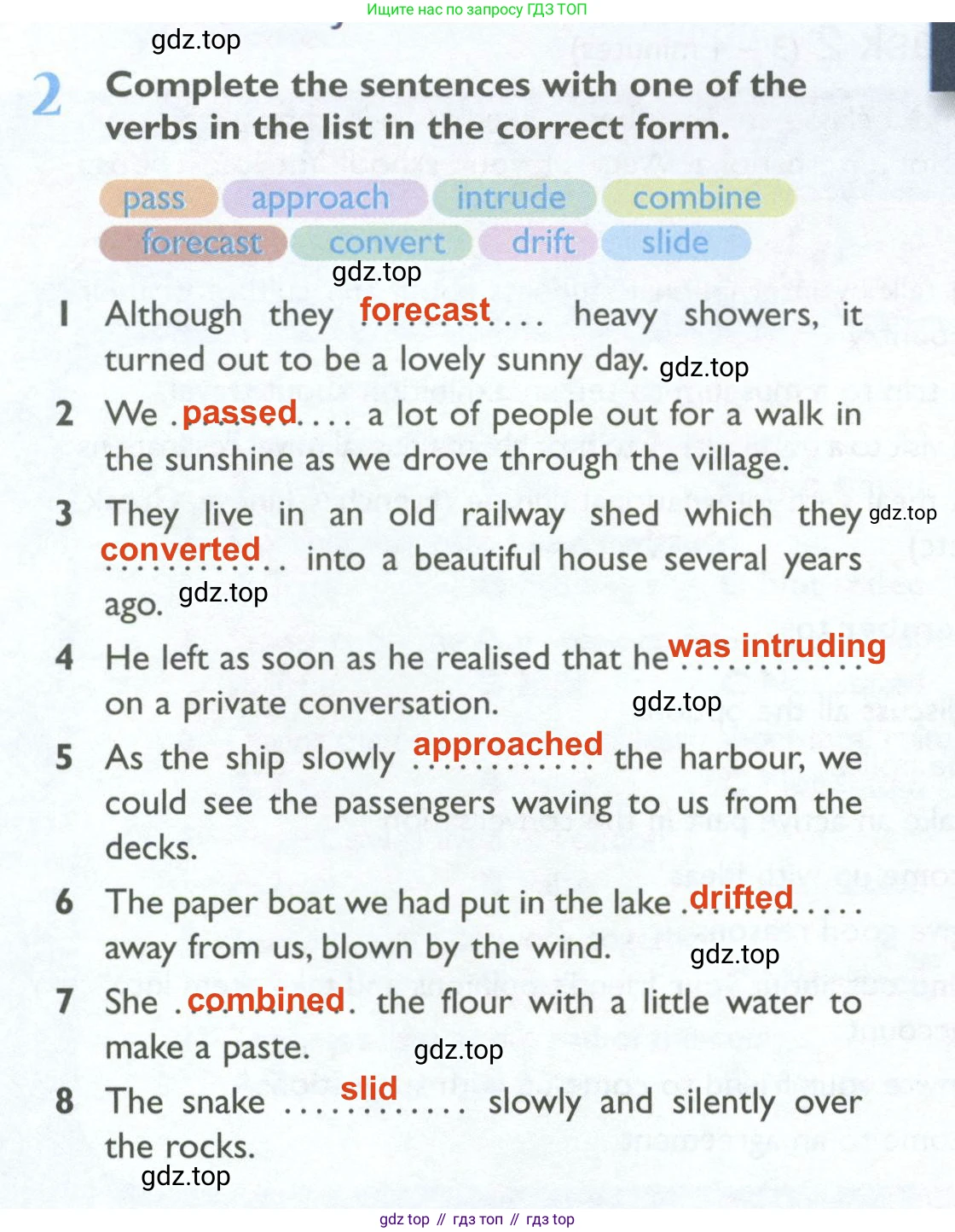 Английский язык (english), 10 класс Рабочая тетрадь (workbook), авторы: Баранова Ксения Михайловна (Baranova Ksenia), Дули Дженни (Dooley Jenny), Копылова Виктория Викторовна (Kopylova Victoria), Мильруд Радислав Петрович (Millrood Radislav), Эванс Вирджиния (Evans Virginia), издательство Просвещение, Москва, 2019, белого цвета, страница 36, номер 2, Решение 2