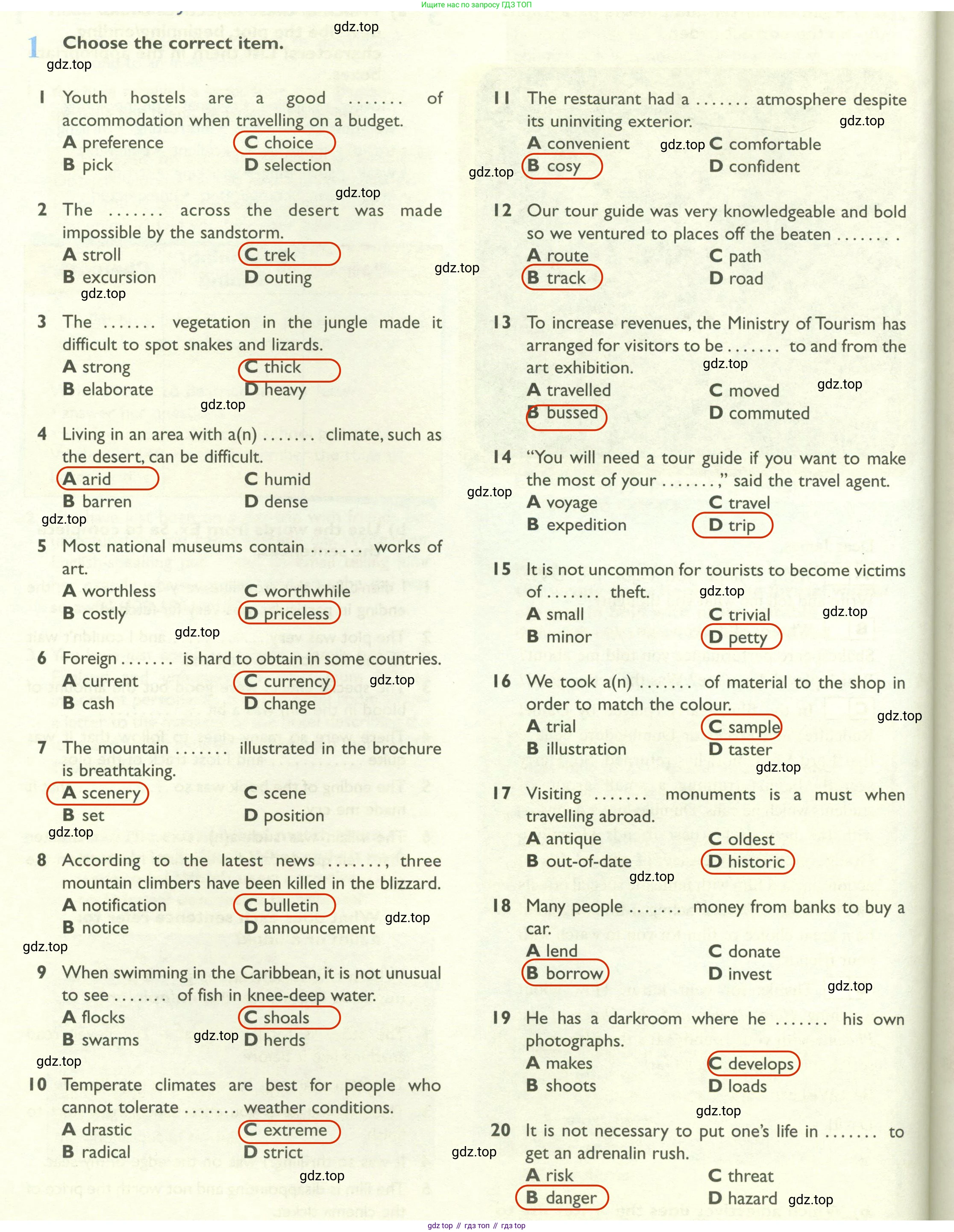 Английский язык (english), 10 класс Рабочая тетрадь (workbook), авторы: Баранова Ксения Михайловна (Baranova Ksenia), Дули Дженни (Dooley Jenny), Копылова Виктория Викторовна (Kopylova Victoria), Мильруд Радислав Петрович (Millrood Radislav), Эванс Вирджиния (Evans Virginia), издательство Просвещение, Москва, 2019, белого цвета, страница 44, номер 1, Решение 2
