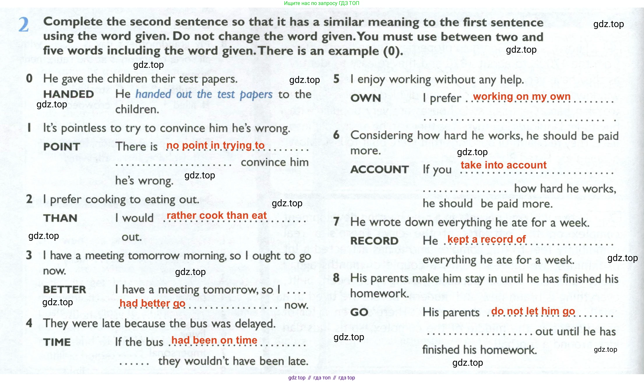 Английский язык (english), 10 класс Рабочая тетрадь (workbook), авторы: Баранова Ксения Михайловна (Baranova Ksenia), Дули Дженни (Dooley Jenny), Копылова Виктория Викторовна (Kopylova Victoria), Мильруд Радислав Петрович (Millrood Radislav), Эванс Вирджиния (Evans Virginia), издательство Просвещение, Москва, 2019, белого цвета, страница 68, номер 2, Решение 2