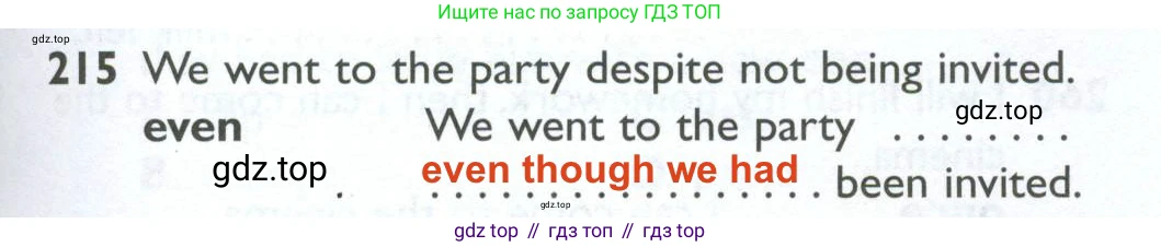 ГДЗ Английский язык (english), 10 класс Рабочая тетрадь (workbook), авторы: Баранова Ксения Михайловна (Baranova Ksenia), Дули Дженни (Dooley Jenny), Копылова Виктория Викторовна (Kopylova Victoria), Мильруд Радислав Петрович (Millrood Radislav), Эванс Вирджиния (Evans Virginia), издательство Просвещение, Москва, 2019, белого цвета, страница 81, номер 215, Решение 2