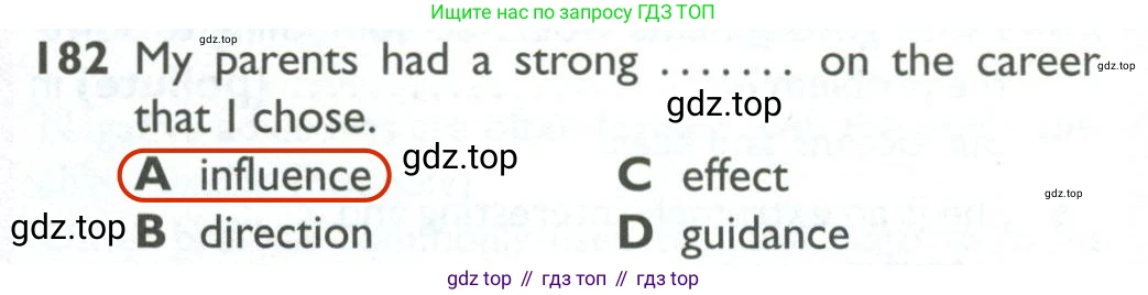 ГДЗ Английский язык (english), 10 класс Рабочая тетрадь (workbook), авторы: Баранова Ксения Михайловна (Baranova Ksenia), Дули Дженни (Dooley Jenny), Копылова Виктория Викторовна (Kopylova Victoria), Мильруд Радислав Петрович (Millrood Radislav), Эванс Вирджиния (Evans Virginia), издательство Просвещение, Москва, 2019, белого цвета, страница 89, номер 182, Решение 2