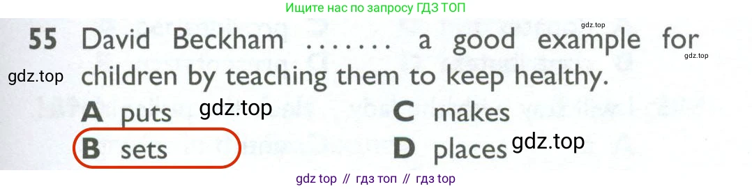 ГДЗ Английский язык (english), 10 класс Рабочая тетрадь (workbook), авторы: Баранова Ксения Михайловна (Baranova Ksenia), Дули Дженни (Dooley Jenny), Копылова Виктория Викторовна (Kopylova Victoria), Мильруд Радислав Петрович (Millrood Radislav), Эванс Вирджиния (Evans Virginia), издательство Просвещение, Москва, 2019, белого цвета, страница 85, номер 55, Решение 2