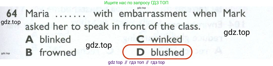 ГДЗ Английский язык (english), 10 класс Рабочая тетрадь (workbook), авторы: Баранова Ксения Михайловна (Baranova Ksenia), Дули Дженни (Dooley Jenny), Копылова Виктория Викторовна (Kopylova Victoria), Мильруд Радислав Петрович (Millrood Radislav), Эванс Вирджиния (Evans Virginia), издательство Просвещение, Москва, 2019, белого цвета, страница 85, номер 64, Решение 2