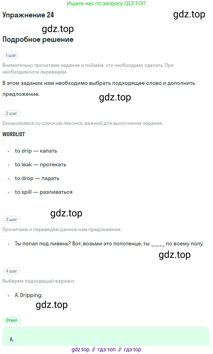 ГДЗ Английский язык (english), 10 класс Рабочая тетрадь (workbook), авторы: Баранова Ксения Михайловна (Baranova Ksenia), Дули Дженни (Dooley Jenny), Копылова Виктория Викторовна (Kopylova Victoria), Мильруд Радислав Петрович (Millrood Radislav), Эванс Вирджиния (Evans Virginia), издательство Просвещение, Москва, 2019, белого цвета, страница 84, номер 24, Решение 3