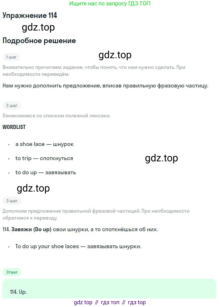 ГДЗ Английский язык (english), 10 класс Рабочая тетрадь (workbook), авторы: Баранова Ксения Михайловна (Baranova Ksenia), Дули Дженни (Dooley Jenny), Копылова Виктория Викторовна (Kopylova Victoria), Мильруд Радислав Петрович (Millrood Radislav), Эванс Вирджиния (Evans Virginia), издательство Просвещение, Москва, 2019, белого цвета, страница 101, номер 114, Решение 3