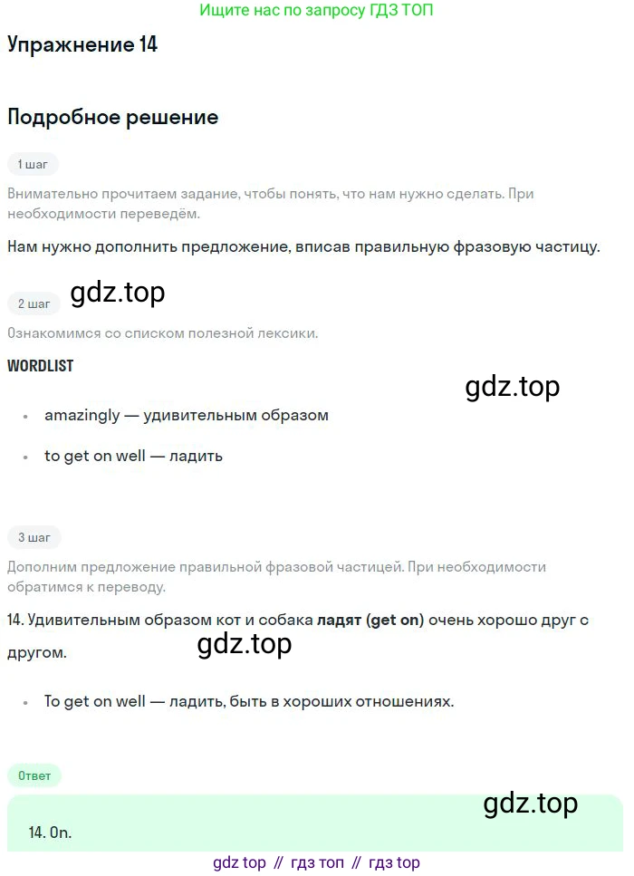 ГДЗ Английский язык (english), 10 класс Рабочая тетрадь (workbook), авторы: Баранова Ксения Михайловна (Baranova Ksenia), Дули Дженни (Dooley Jenny), Копылова Виктория Викторовна (Kopylova Victoria), Мильруд Радислав Петрович (Millrood Radislav), Эванс Вирджиния (Evans Virginia), издательство Просвещение, Москва, 2019, белого цвета, страница 99, номер 14, Решение 3