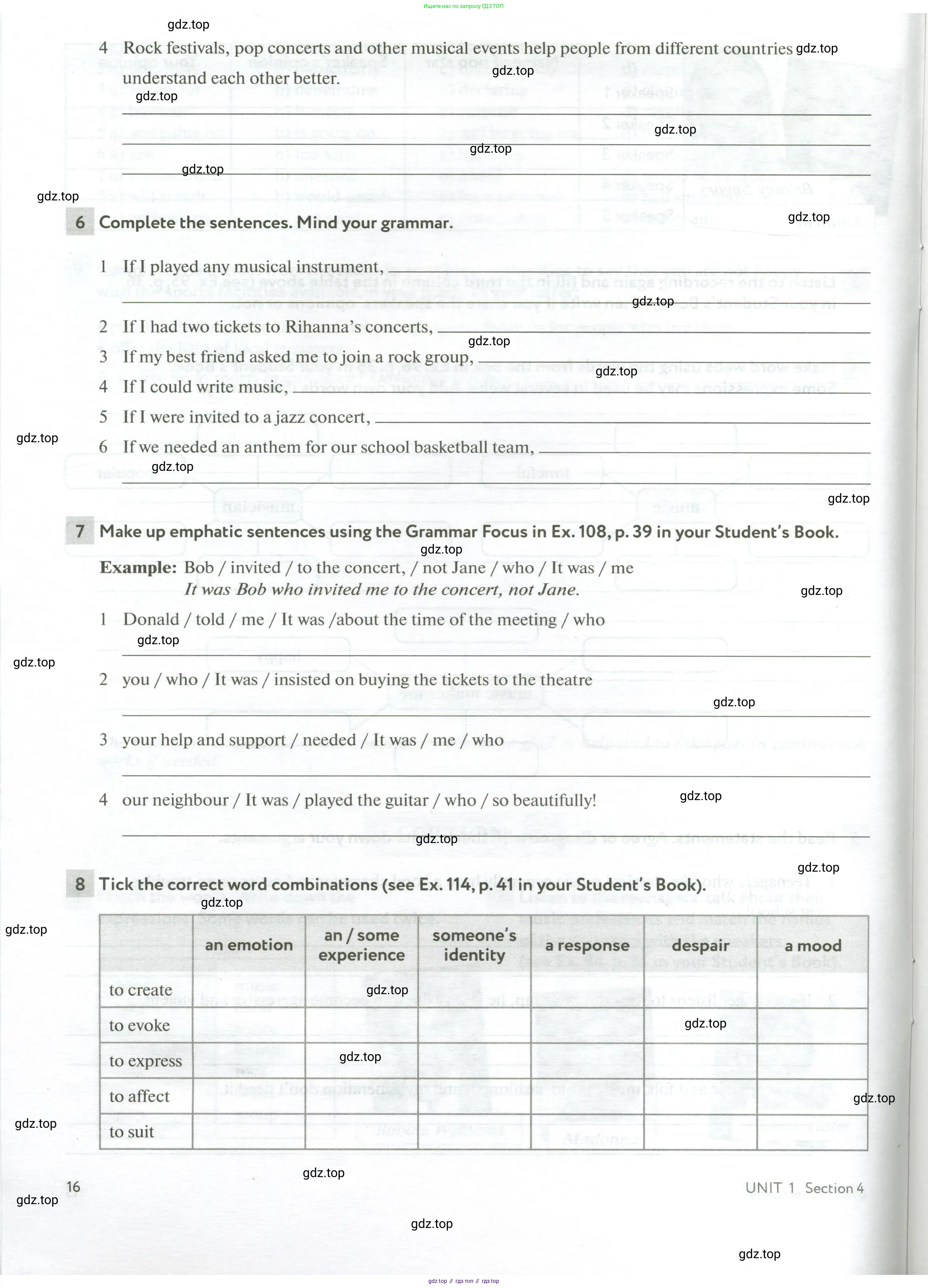 Английский язык (english), 10 класс рабочая тетрадь с контрольными работами (workbook + tests), авторы: Биболетова Мерем Забатовна, Бабушис Елена Евгеньевна, Снежко Надежда Дмитриевна, издательство Просвещение, Москва, 2021, оранжевого цвета, страница 16