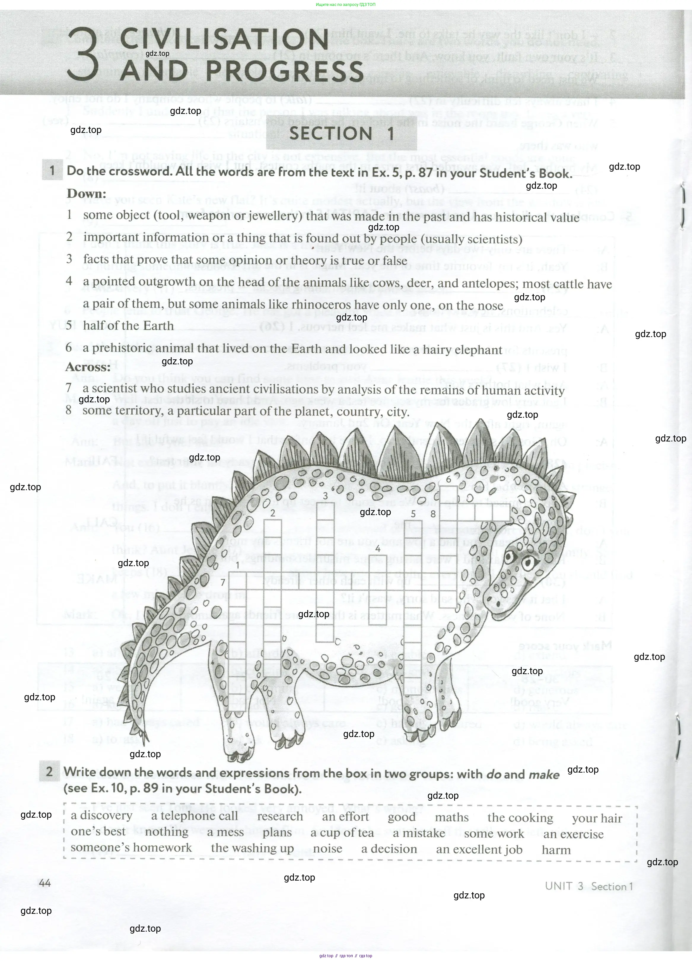 Английский язык (english), 10 класс рабочая тетрадь с контрольными работами (workbook + tests), авторы: Биболетова Мерем Забатовна, Бабушис Елена Евгеньевна, Снежко Надежда Дмитриевна, издательство Просвещение, Москва, 2021, оранжевого цвета, страница 44