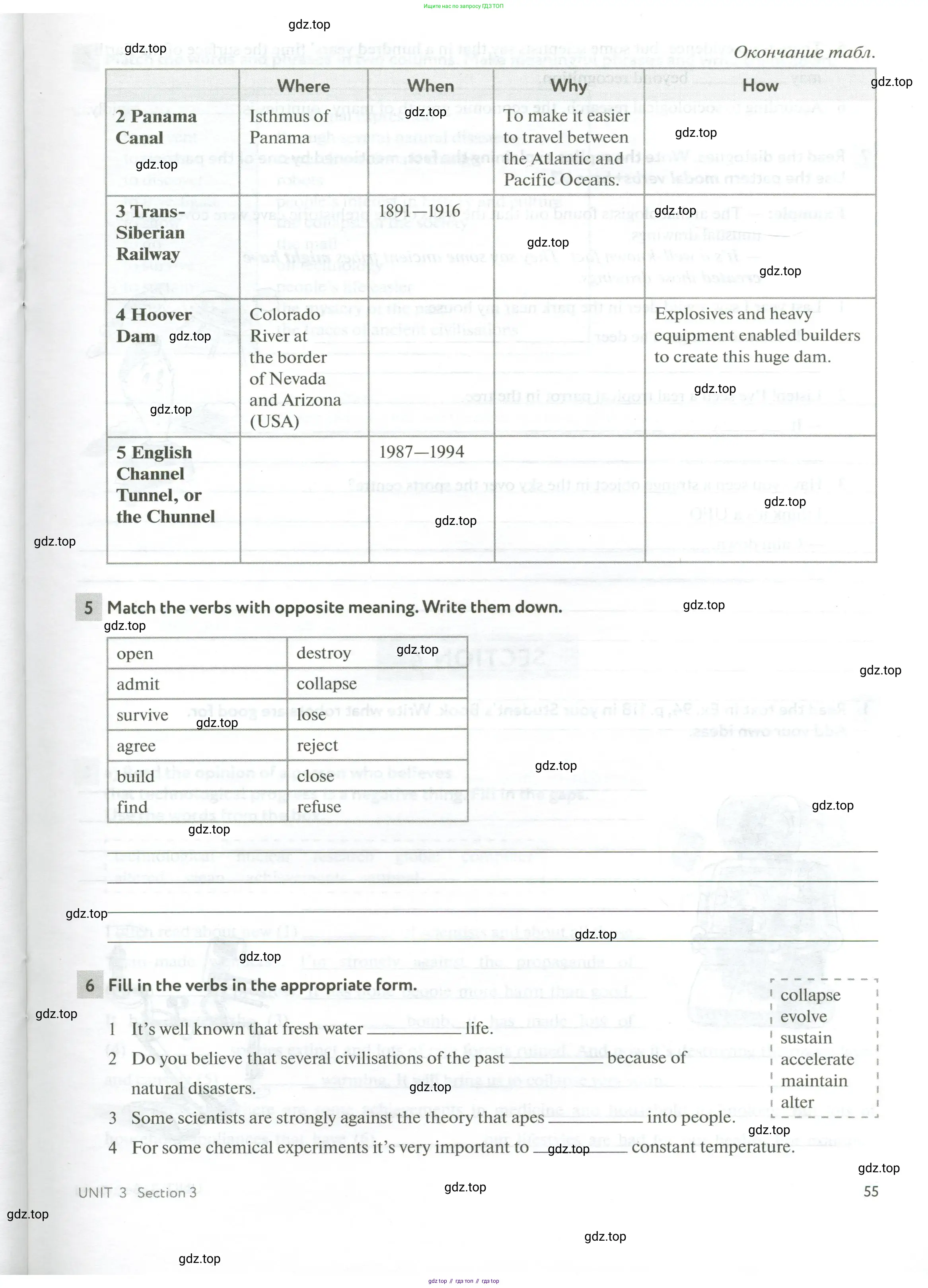 Английский язык (english), 10 класс рабочая тетрадь с контрольными работами (workbook + tests), авторы: Биболетова Мерем Забатовна, Бабушис Елена Евгеньевна, Снежко Надежда Дмитриевна, издательство Просвещение, Москва, 2021, оранжевого цвета, страница 55