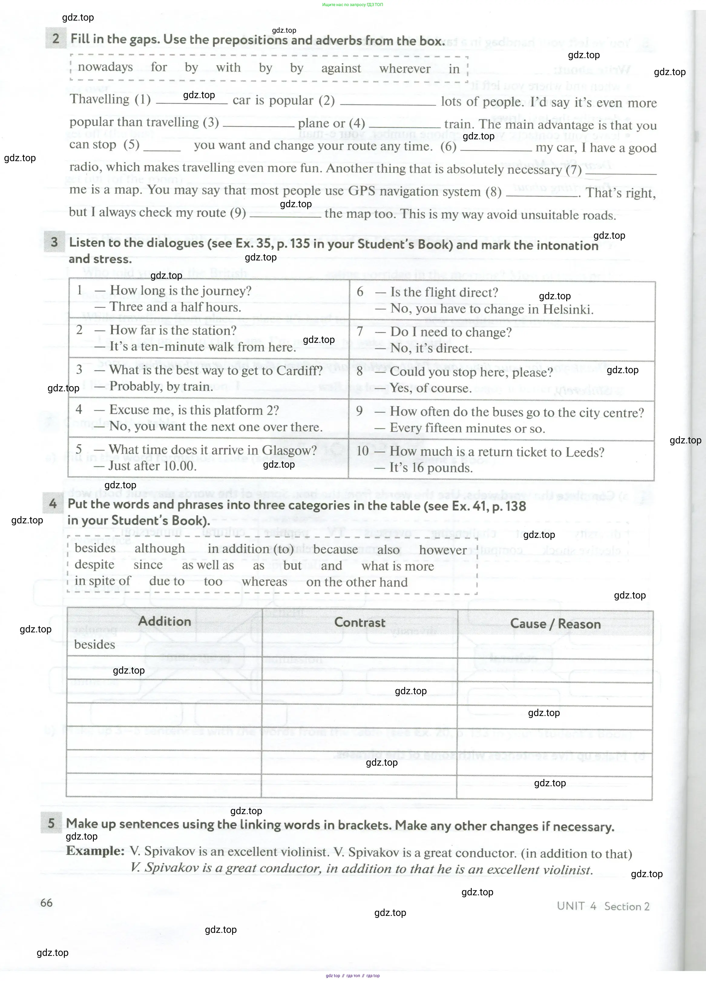 Английский язык (english), 10 класс рабочая тетрадь с контрольными работами (workbook + tests), авторы: Биболетова Мерем Забатовна, Бабушис Елена Евгеньевна, Снежко Надежда Дмитриевна, издательство Просвещение, Москва, 2021, оранжевого цвета, страница 66