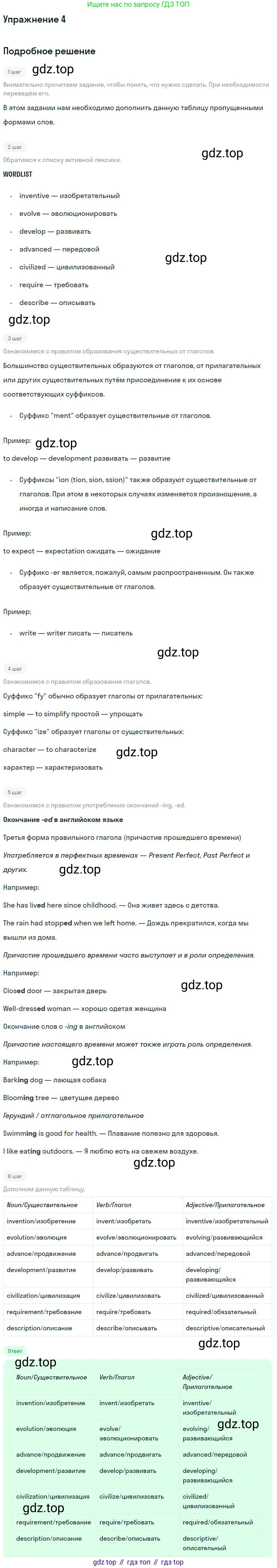 Английский язык (english), 10 класс рабочая тетрадь с контрольными работами (workbook + tests), авторы: Биболетова Мерем Забатовна, Бабушис Елена Евгеньевна, Снежко Надежда Дмитриевна, издательство Просвещение, Москва, 2021, оранжевого цвета, страница 50, номер 4, Решение