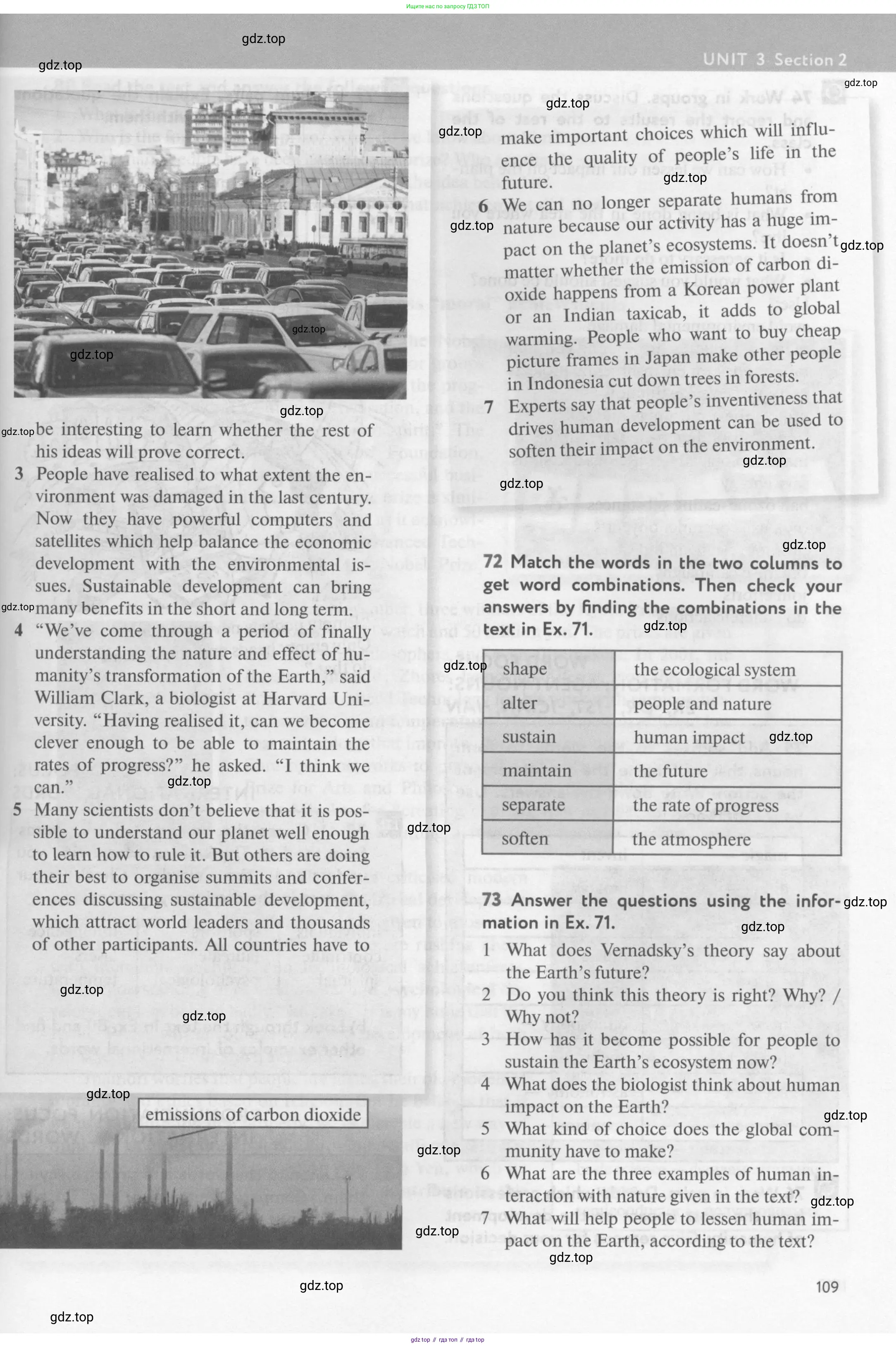Английский язык (english), 10 класс Учебник (Student's book), авторы: Биболетова Мерем Забатовна, Бабушис Елена Евгеньевна, Снежко Надежда Дмитриевна, издательство Просвещение, Москва, 2016, оранжевого цвета, страница 109