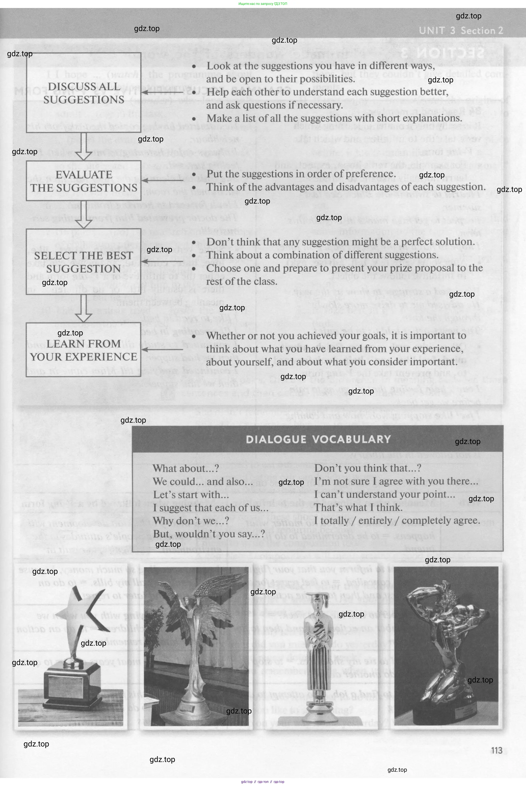 Английский язык (english), 10 класс Учебник (Student's book), авторы: Биболетова Мерем Забатовна, Бабушис Елена Евгеньевна, Снежко Надежда Дмитриевна, издательство Просвещение, Москва, 2016, оранжевого цвета, страница 113