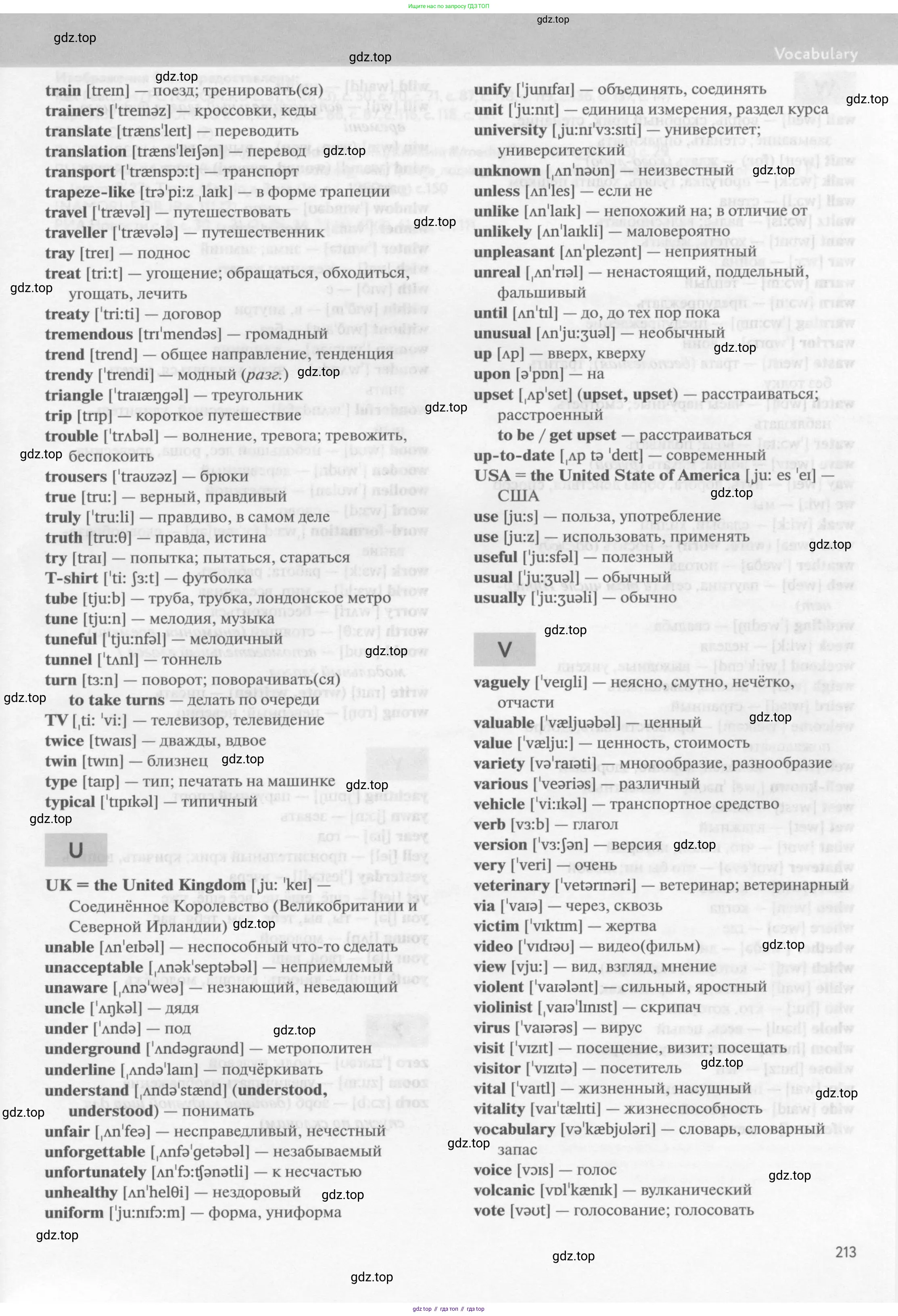 Английский язык (english), 10 класс Учебник (Student's book), авторы: Биболетова Мерем Забатовна, Бабушис Елена Евгеньевна, Снежко Надежда Дмитриевна, издательство Просвещение, Москва, 2016, оранжевого цвета, страница 213