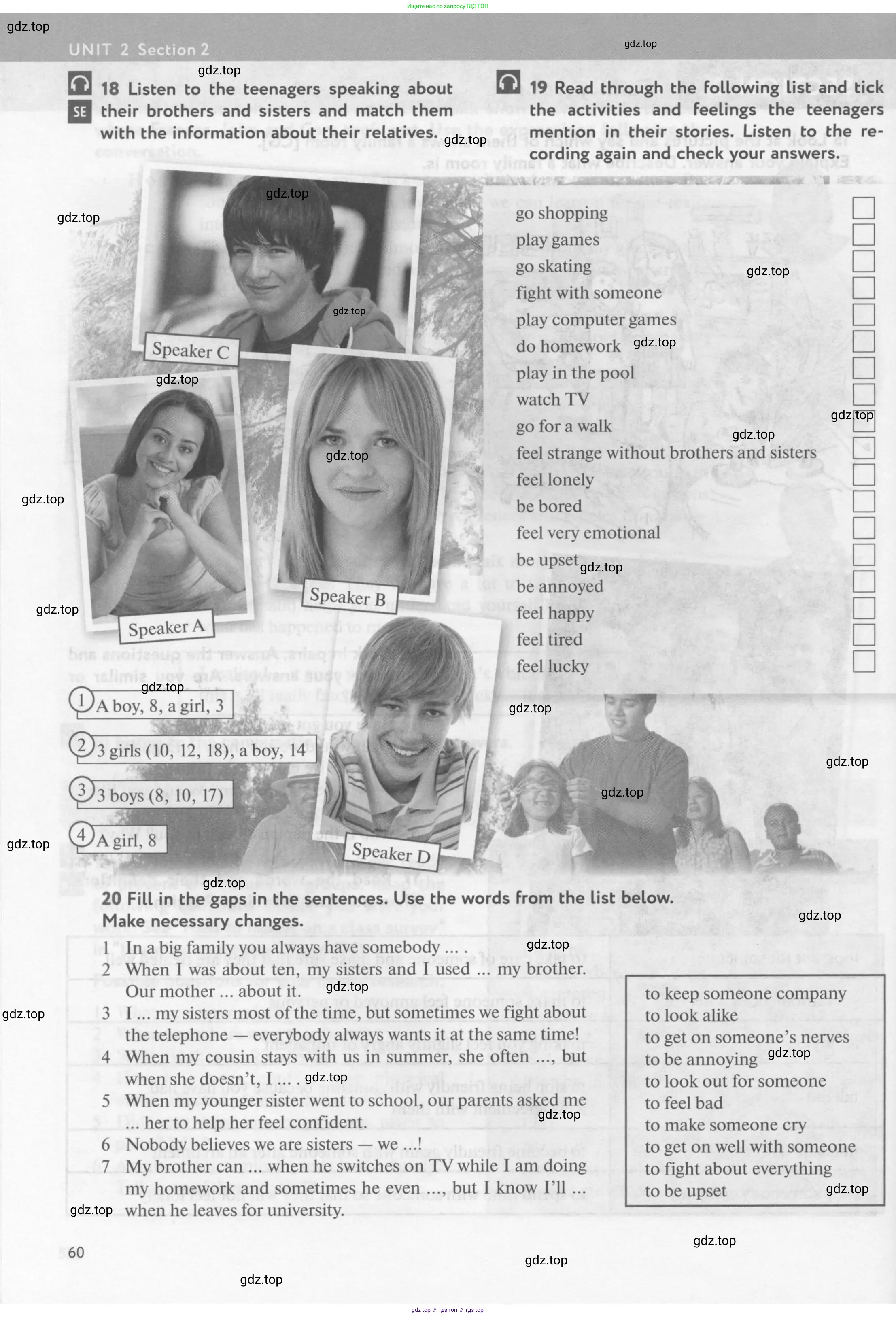 Английский язык (english), 10 класс Учебник (Student's book), авторы: Биболетова Мерем Забатовна, Бабушис Елена Евгеньевна, Снежко Надежда Дмитриевна, издательство Просвещение, Москва, 2016, оранжевого цвета, страница 60
